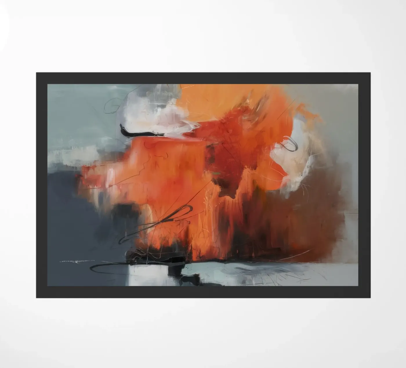 Ashen Flame Memory doormat by Monarch Arc