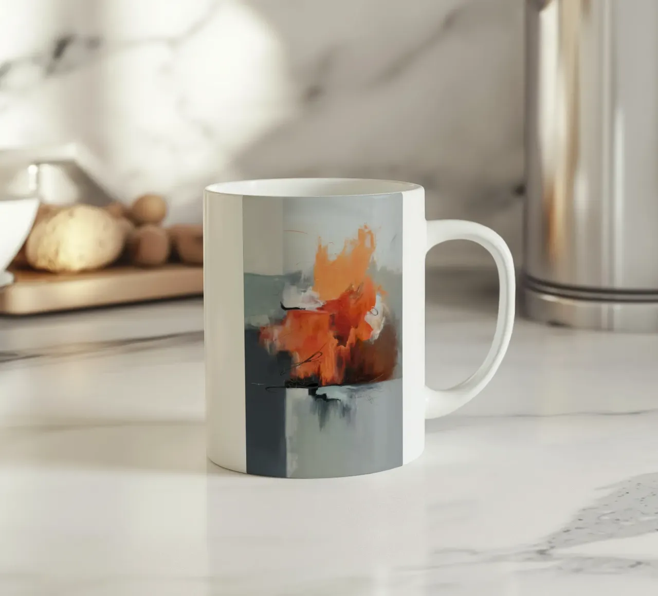 Mémoire de flamme cendrée mug en céramique de Monarch Arc