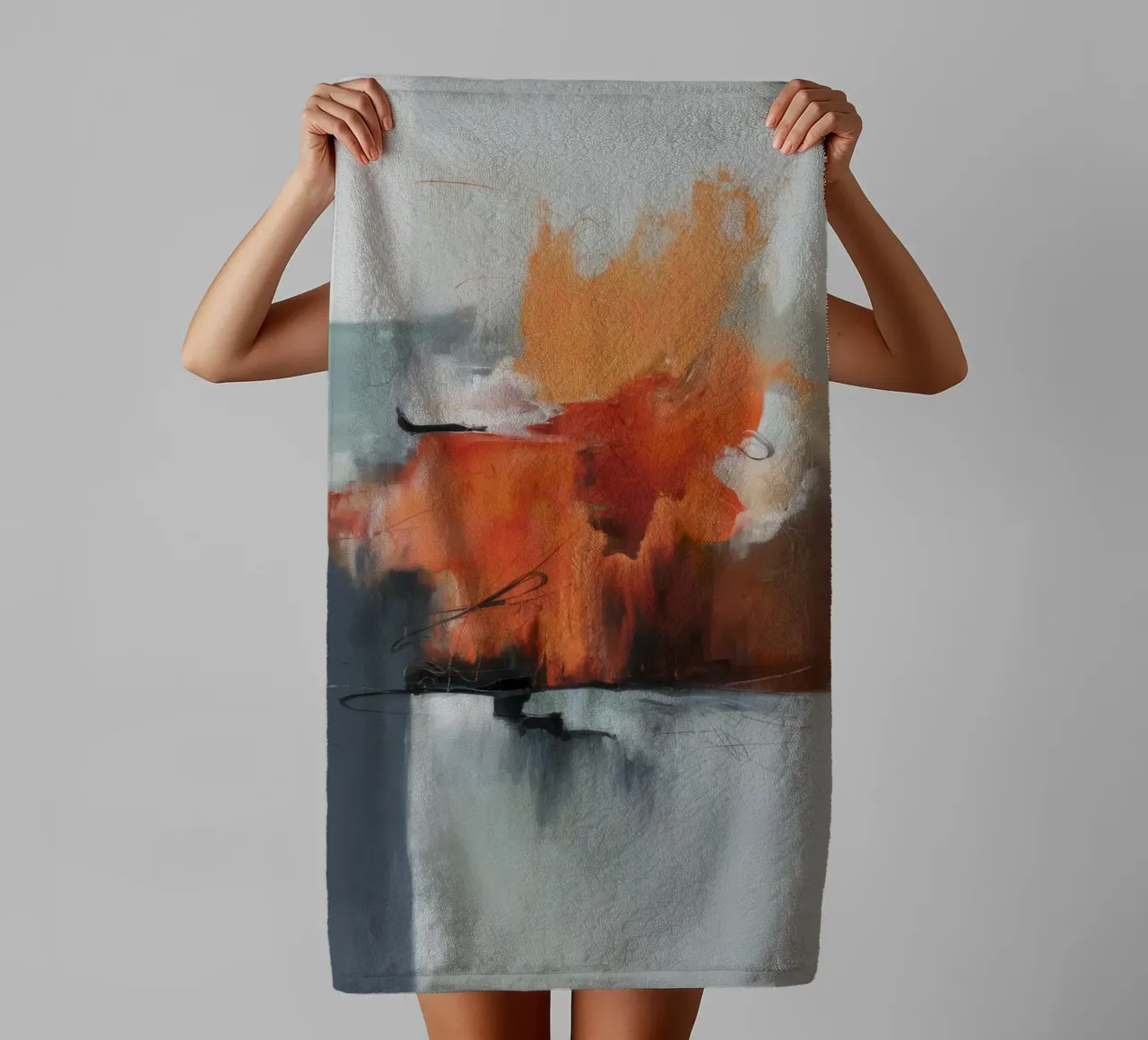 Ashen Flame Memory towel by Monarch Arc
