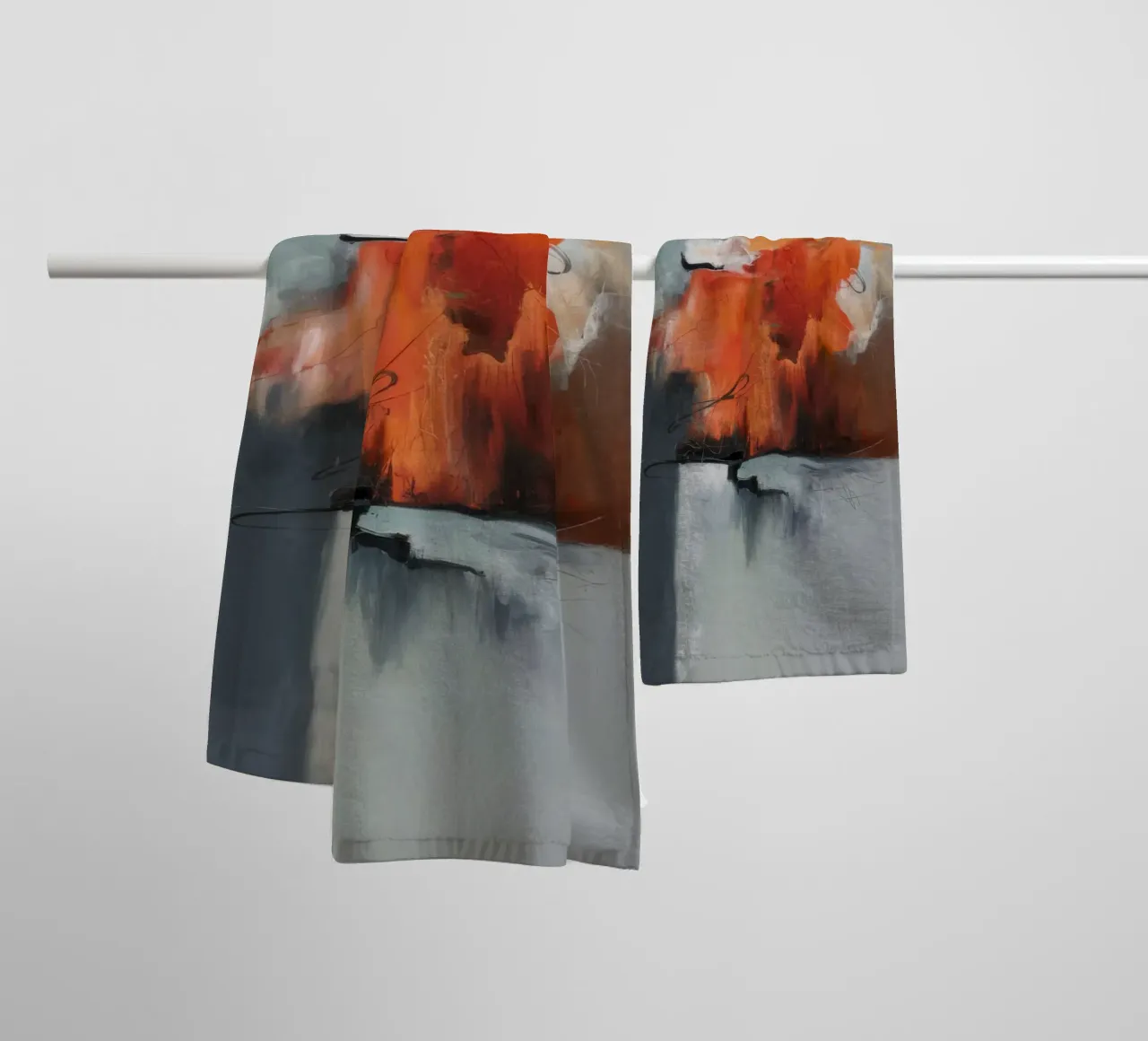 Ashen Flame Memory towel by Monarch Arc