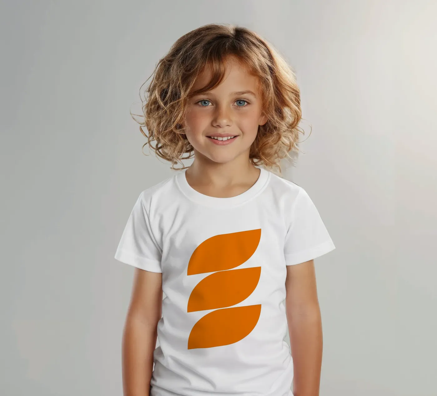 Waves (Orange) t-shirt bambini da Rose Beck Art