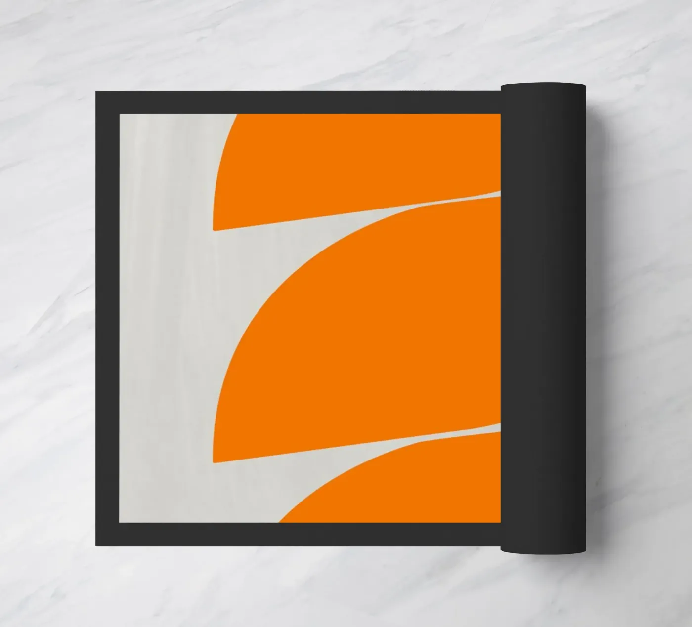 Waves (Orange) deurmat van Rose Beck Art