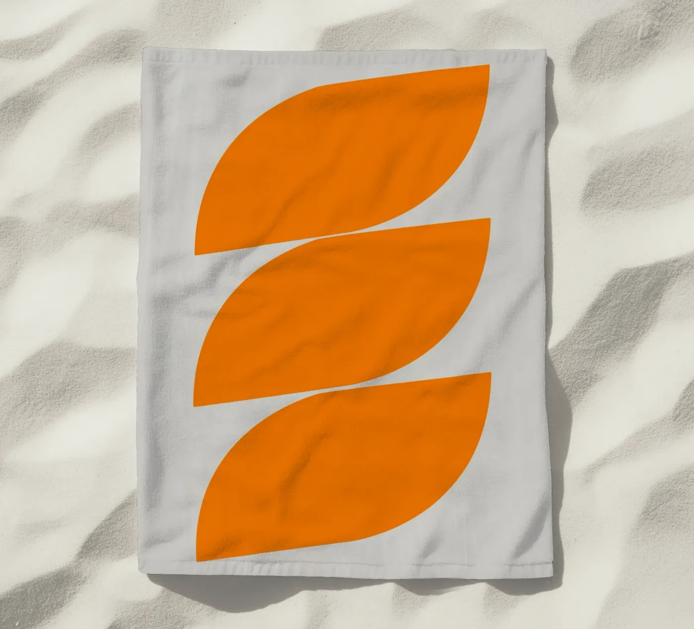 Onde (arancione) telo mare da Rose Beck Art