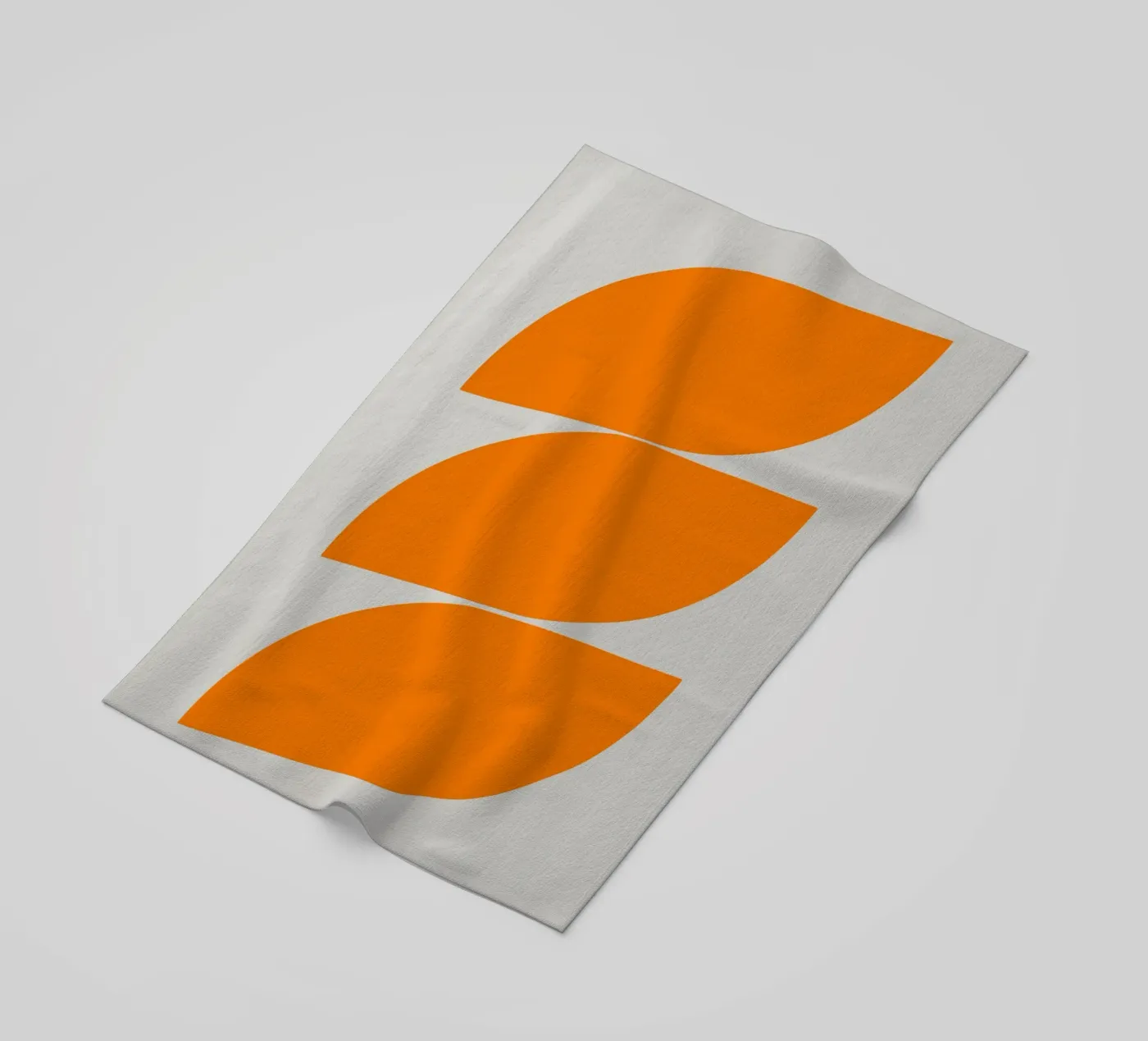 Onde (arancione) telo mare da Rose Beck Art