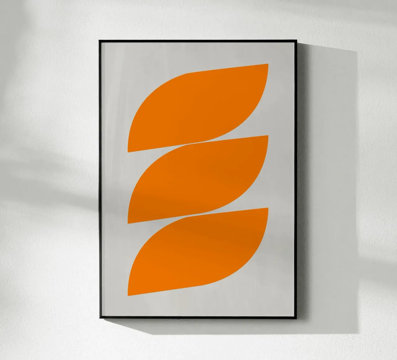 Onde (arancione) plexiglass da Rose Beck Art