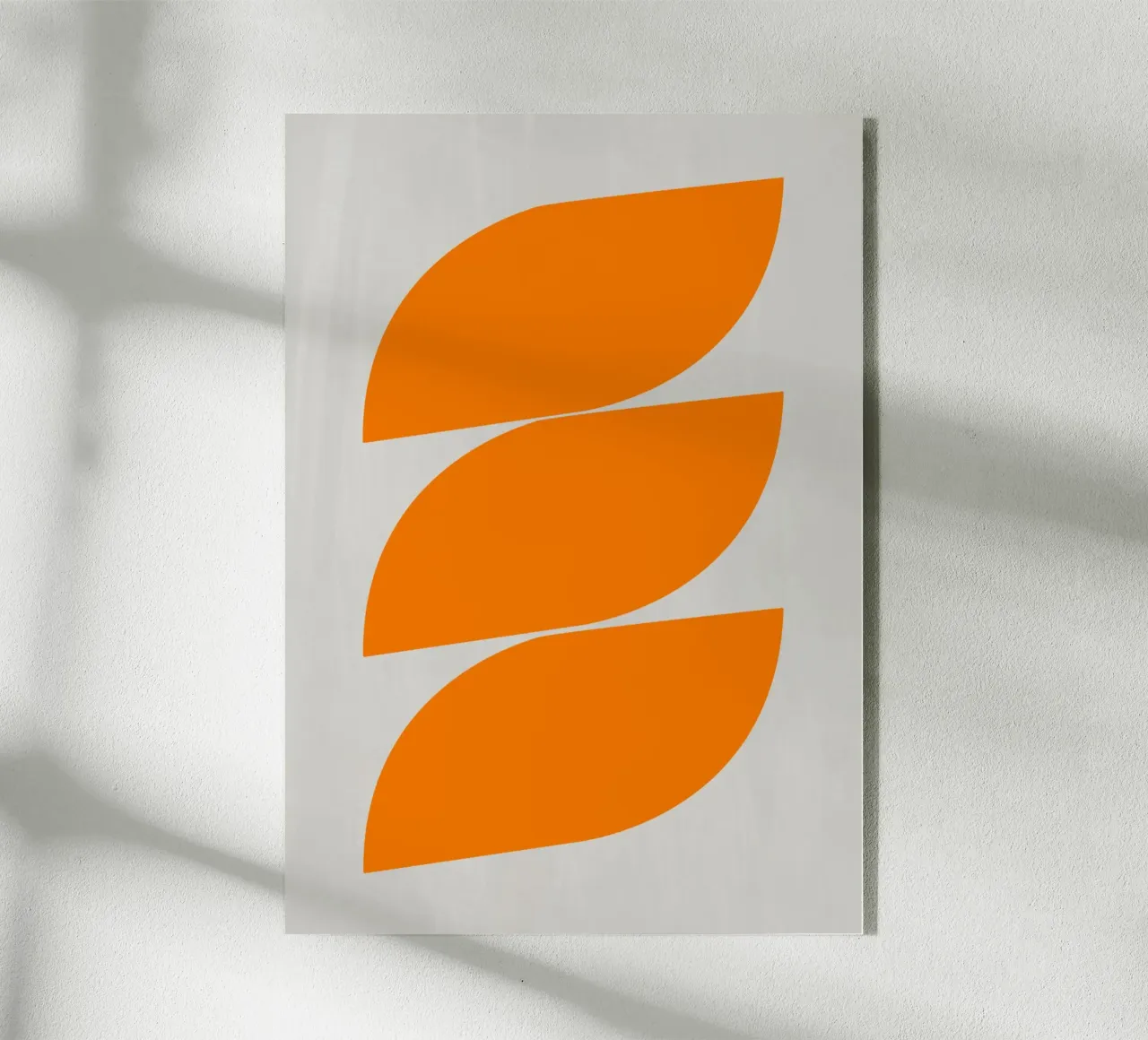 Onde (arancione) plexiglass da Rose Beck Art