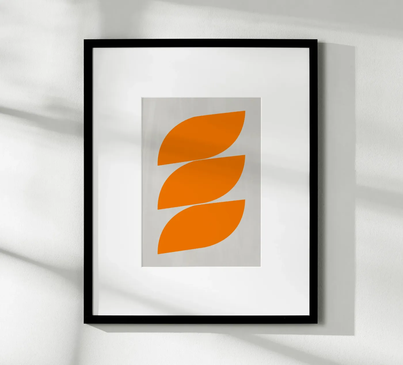 Waves (Orange) poster van Rose Beck Art