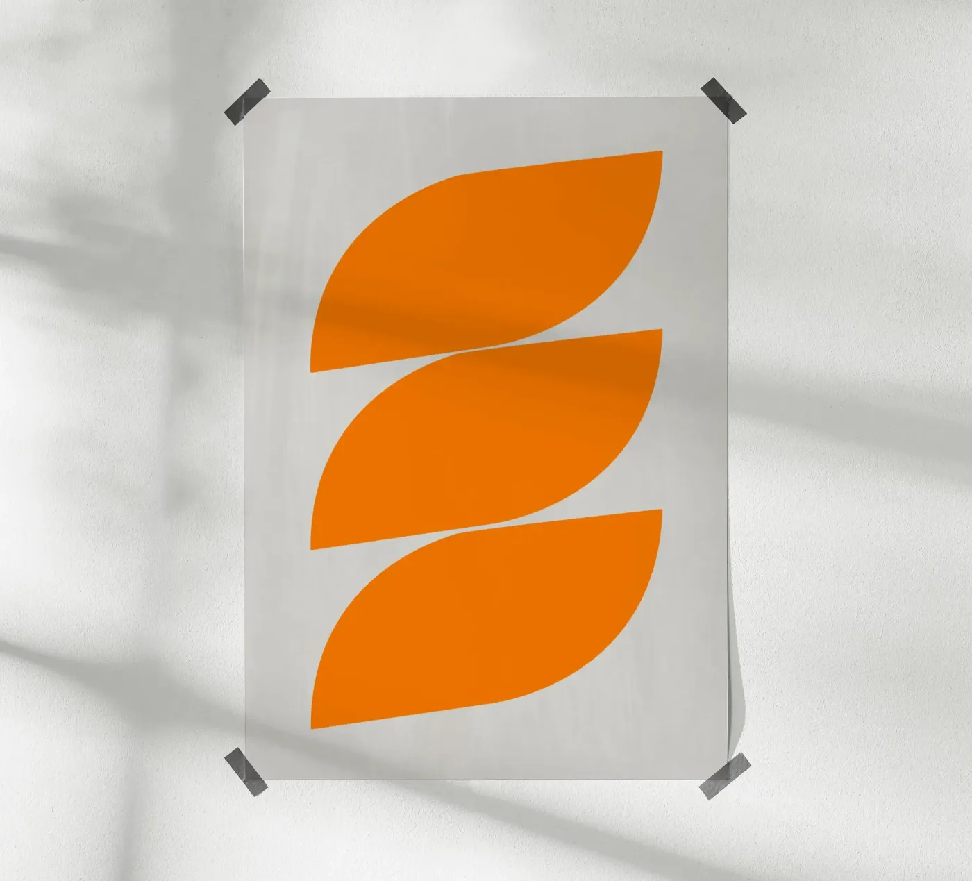 Waves (Orange) poster van Rose Beck Art