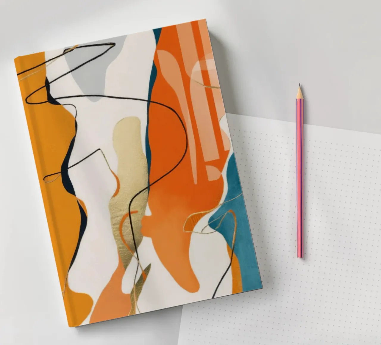 Tangerine Jazz Motion notebook by Monarch Arc
