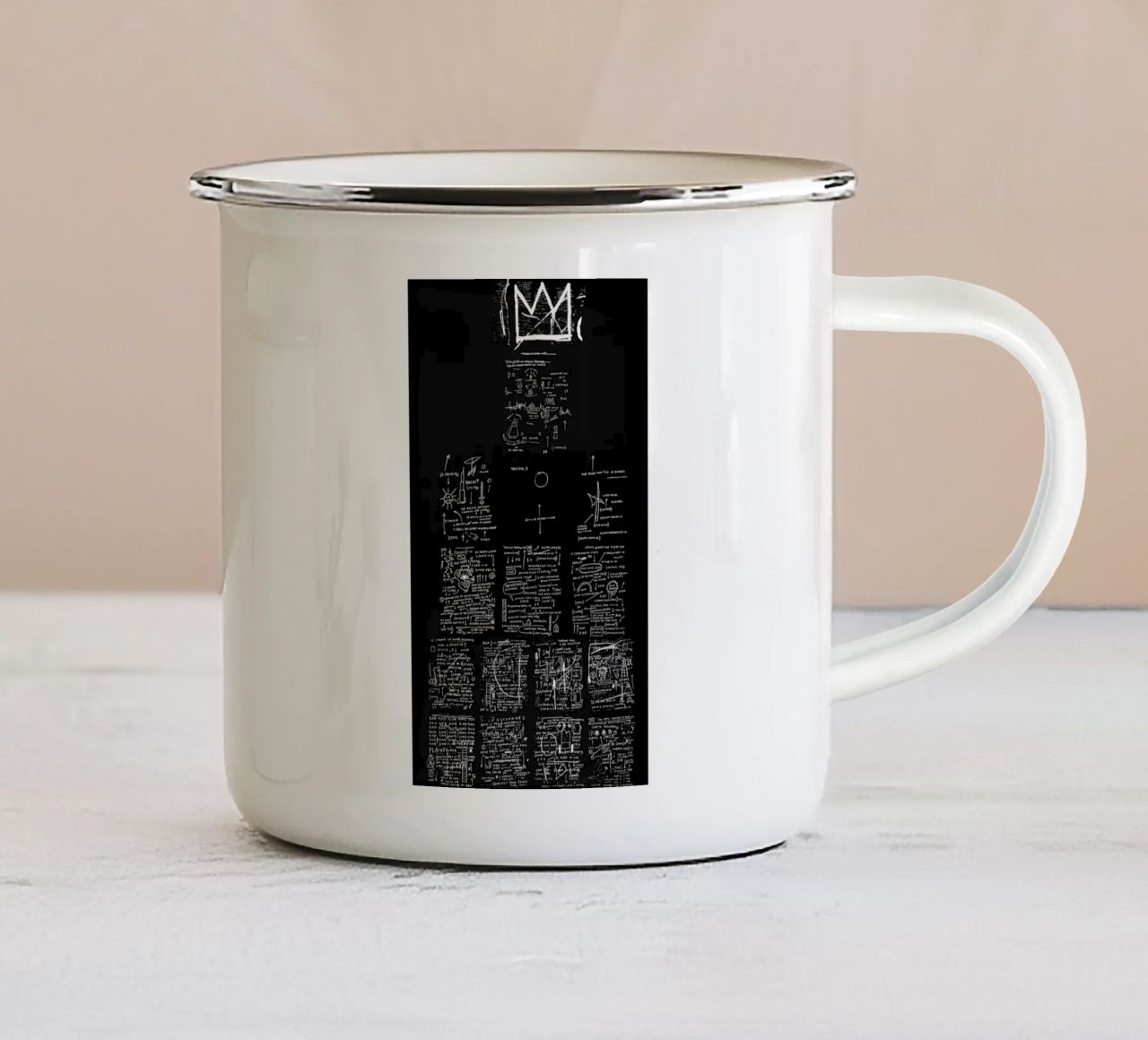 Smoking Michel tazza in smalto da PEVITA