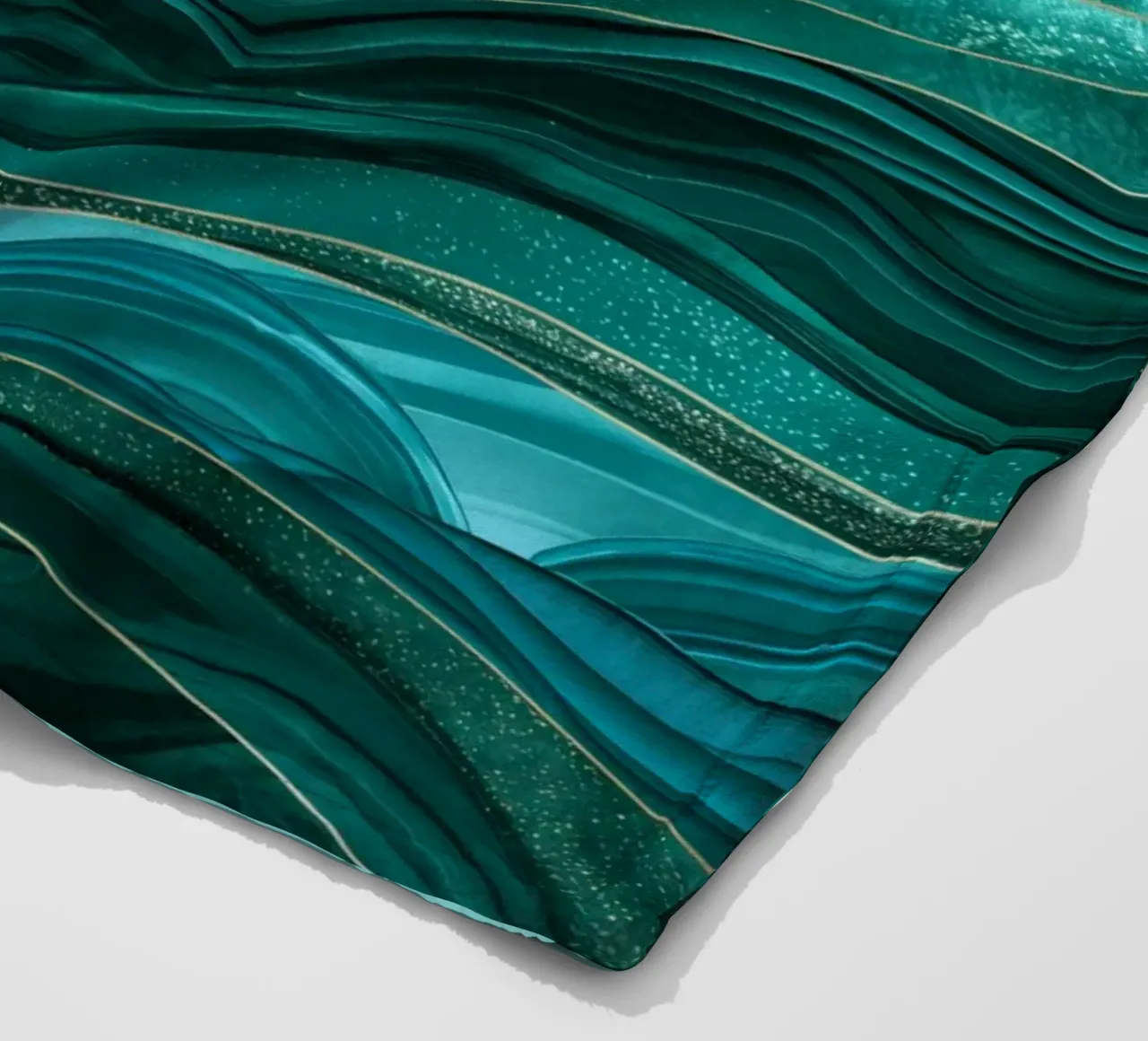 Paesaggio collinare dai colori blu coperta in pile da Imagine