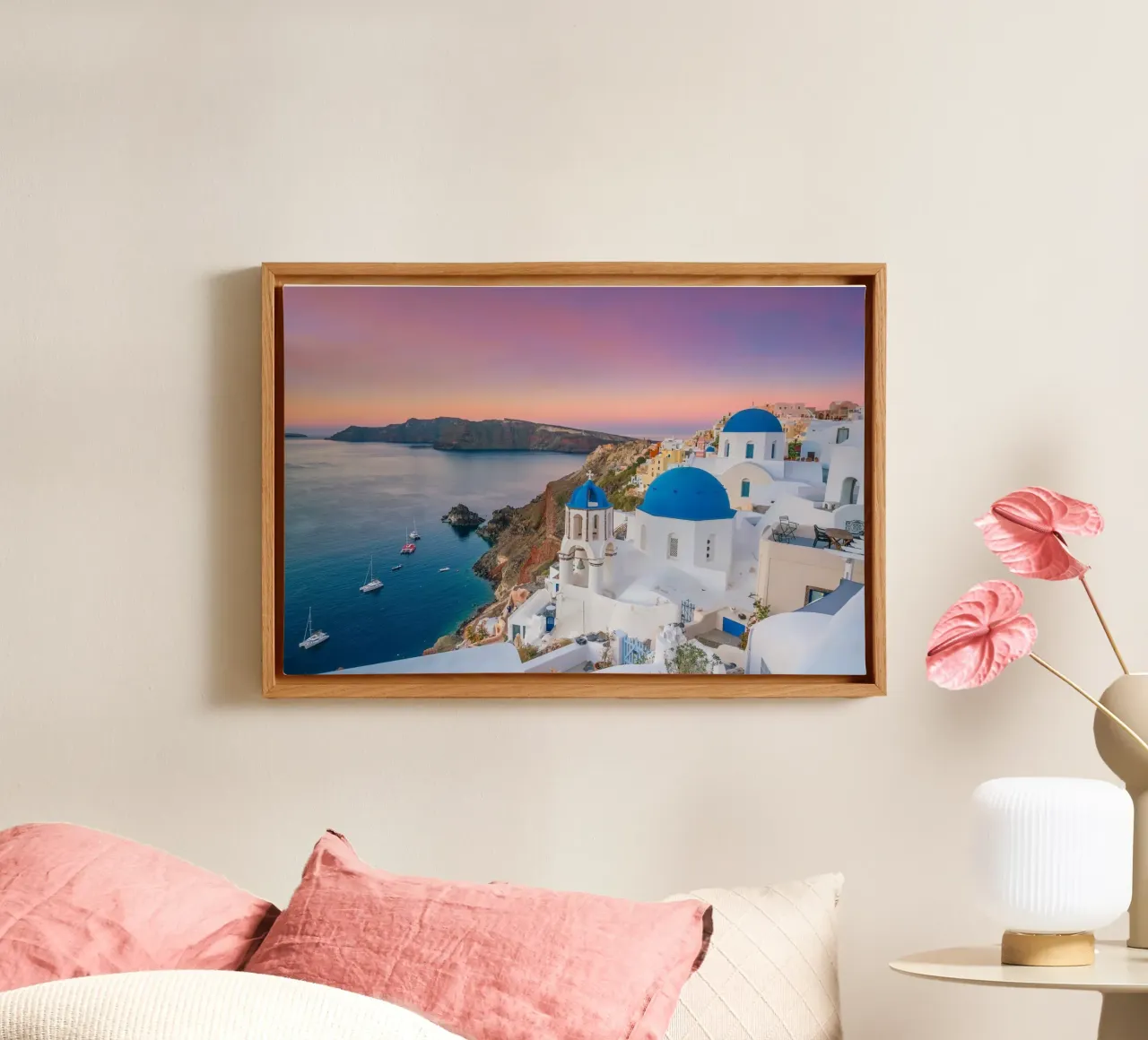 Santorini Glow tela da PhotoVibe Decor