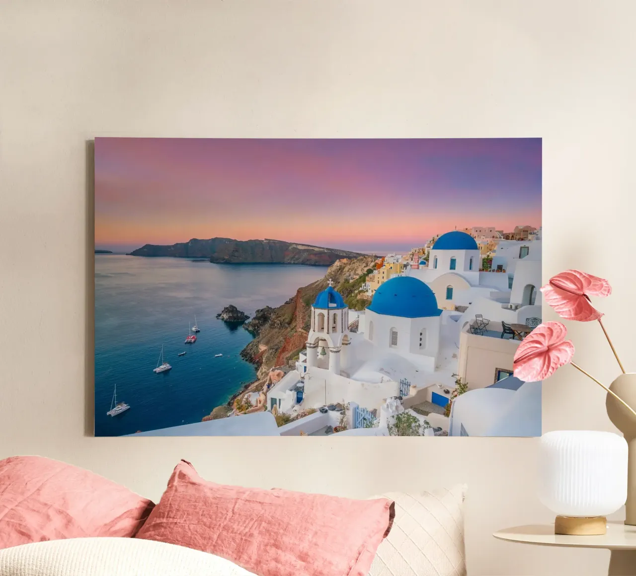 Santorini Glow tela da PhotoVibe Decor