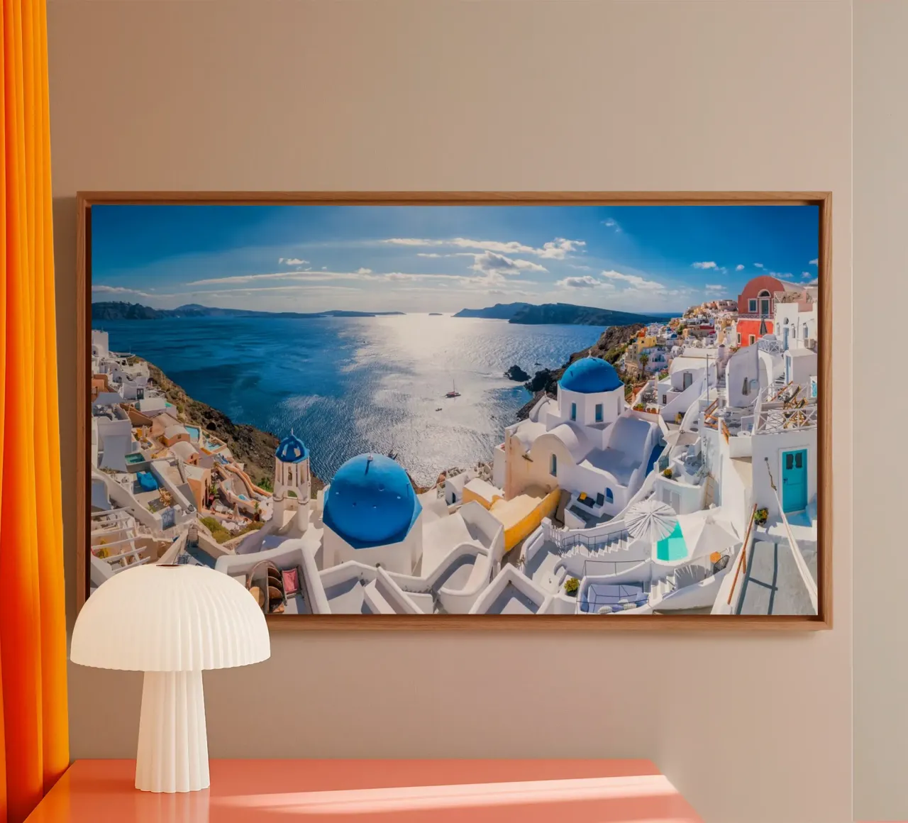 Santorini Glow tela da PhotoVibe Decor
