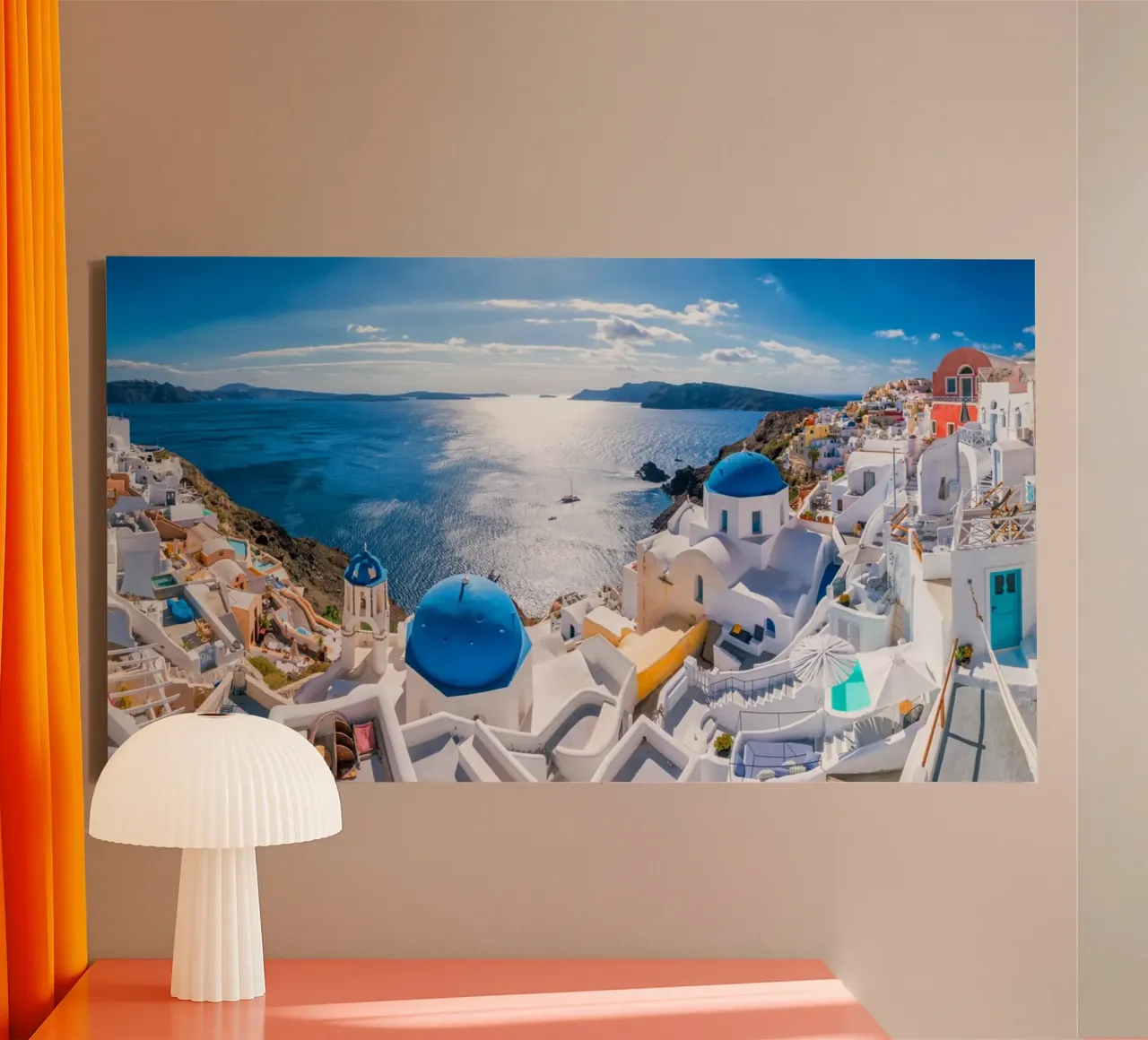 Santorini Glow tela da PhotoVibe Decor