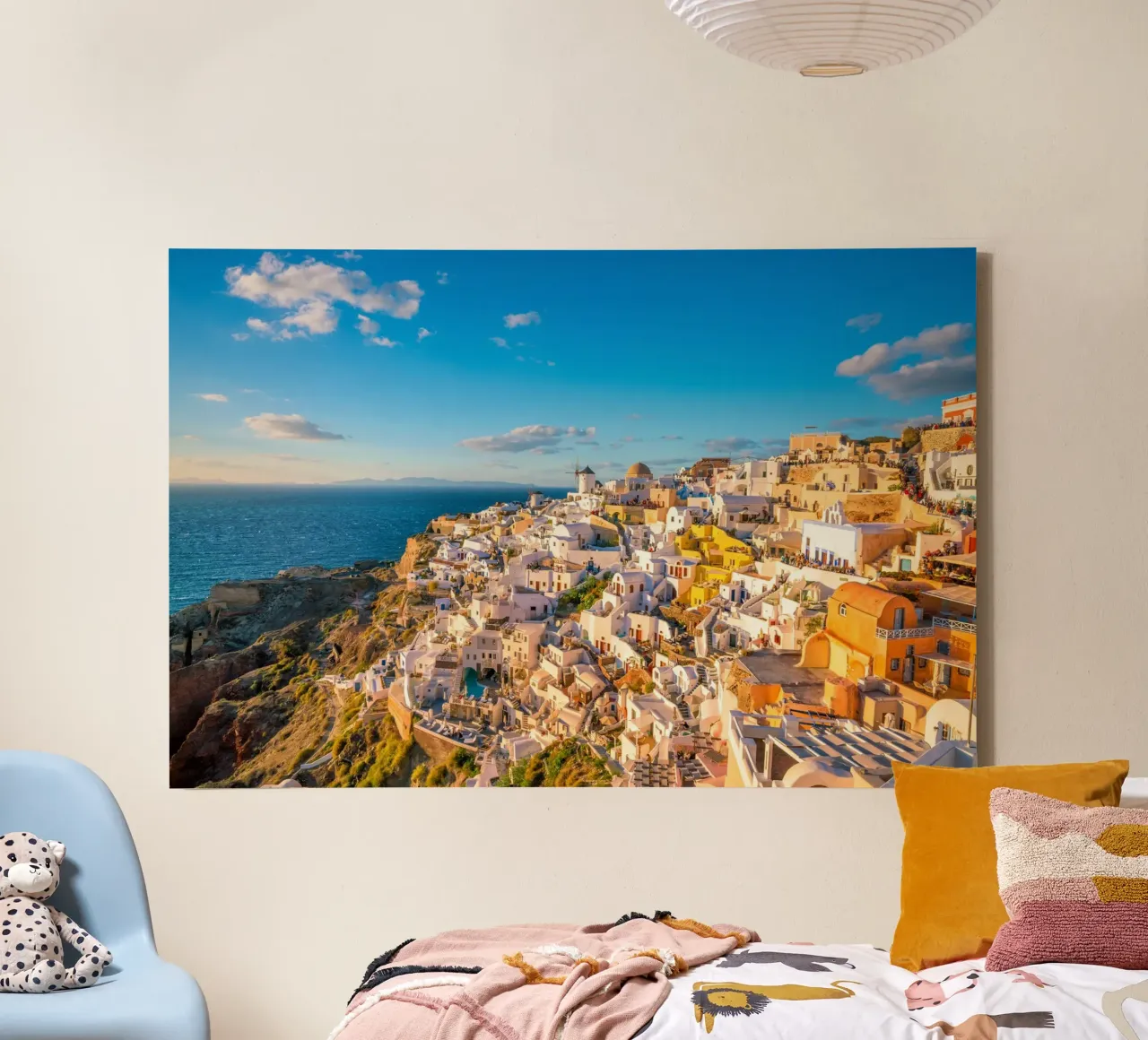 Santorini Glow tela da PhotoVibe Decor