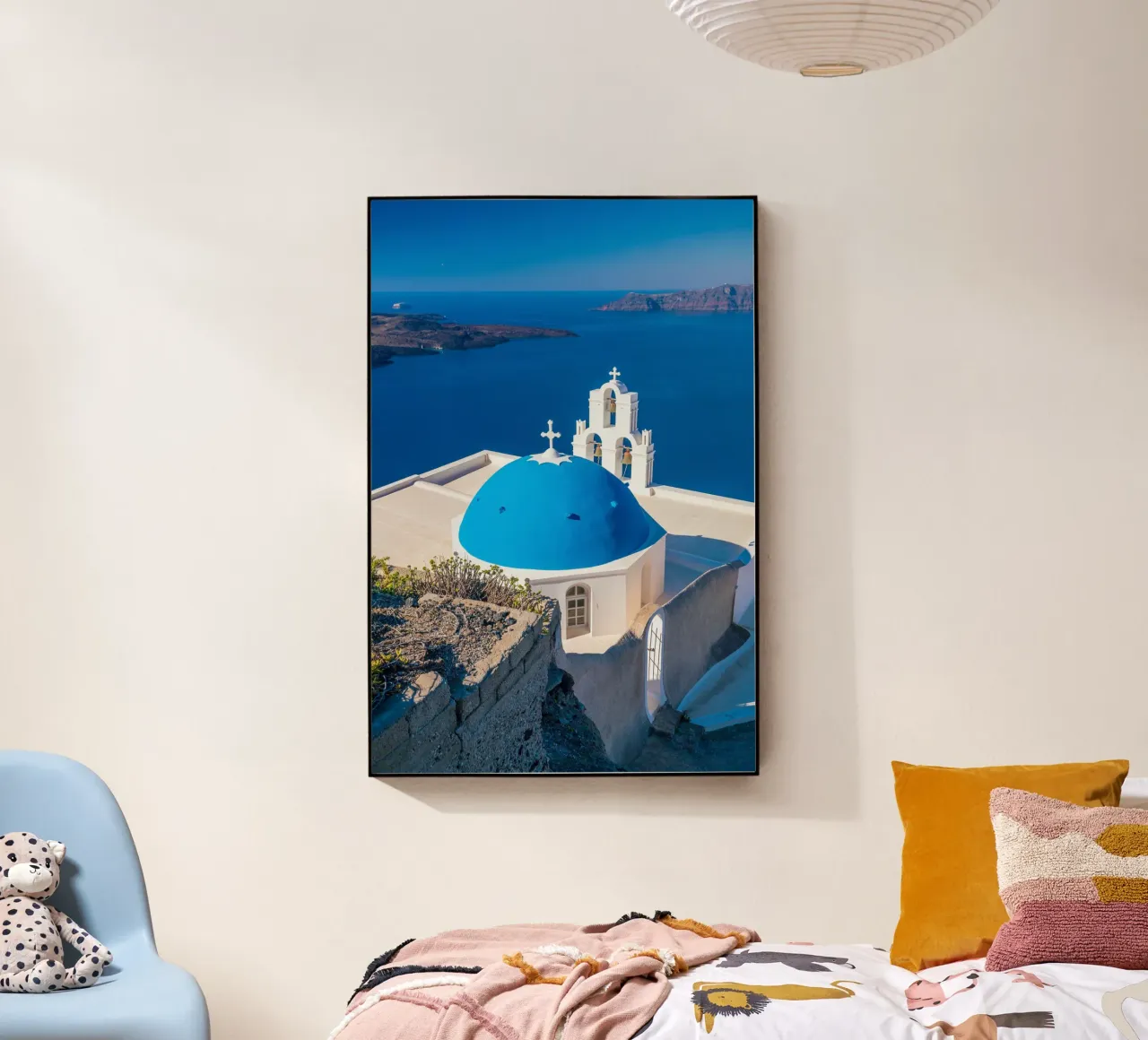 Santorini Glow plexiglass da PhotoVibe Decor