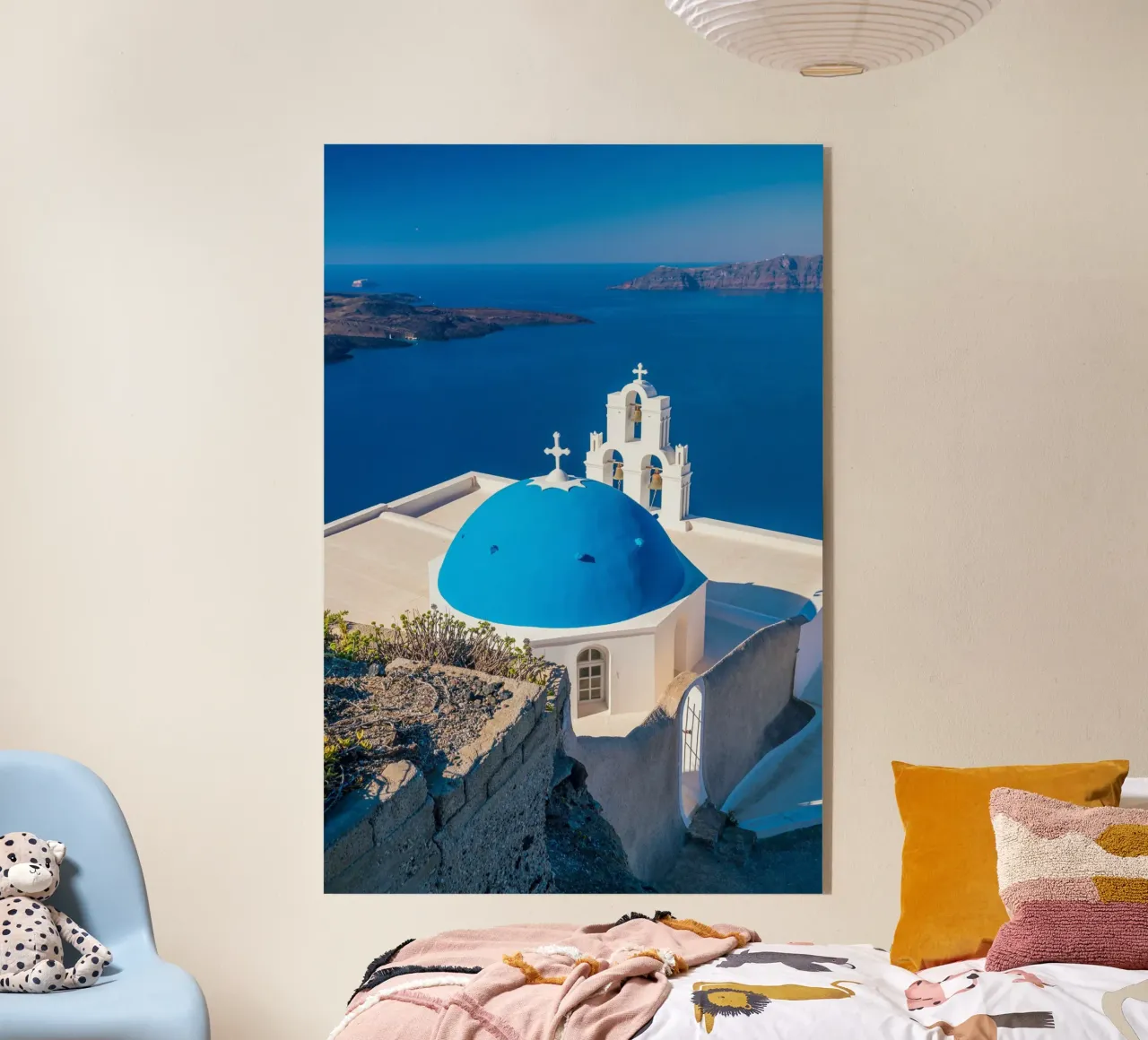 Santorini Glow plexiglass da PhotoVibe Decor