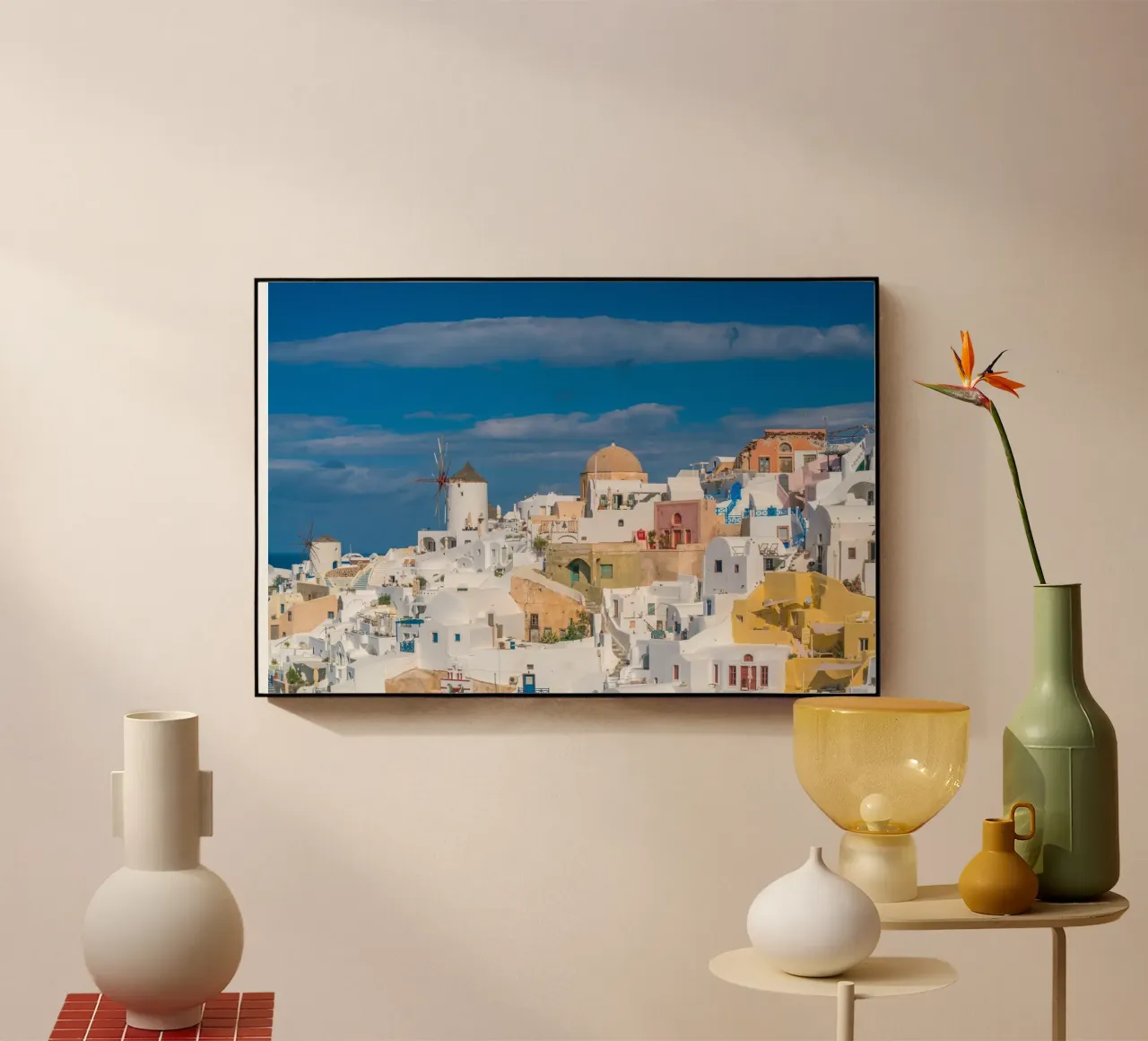 Santorini Glow plexiglass da PhotoVibe Decor