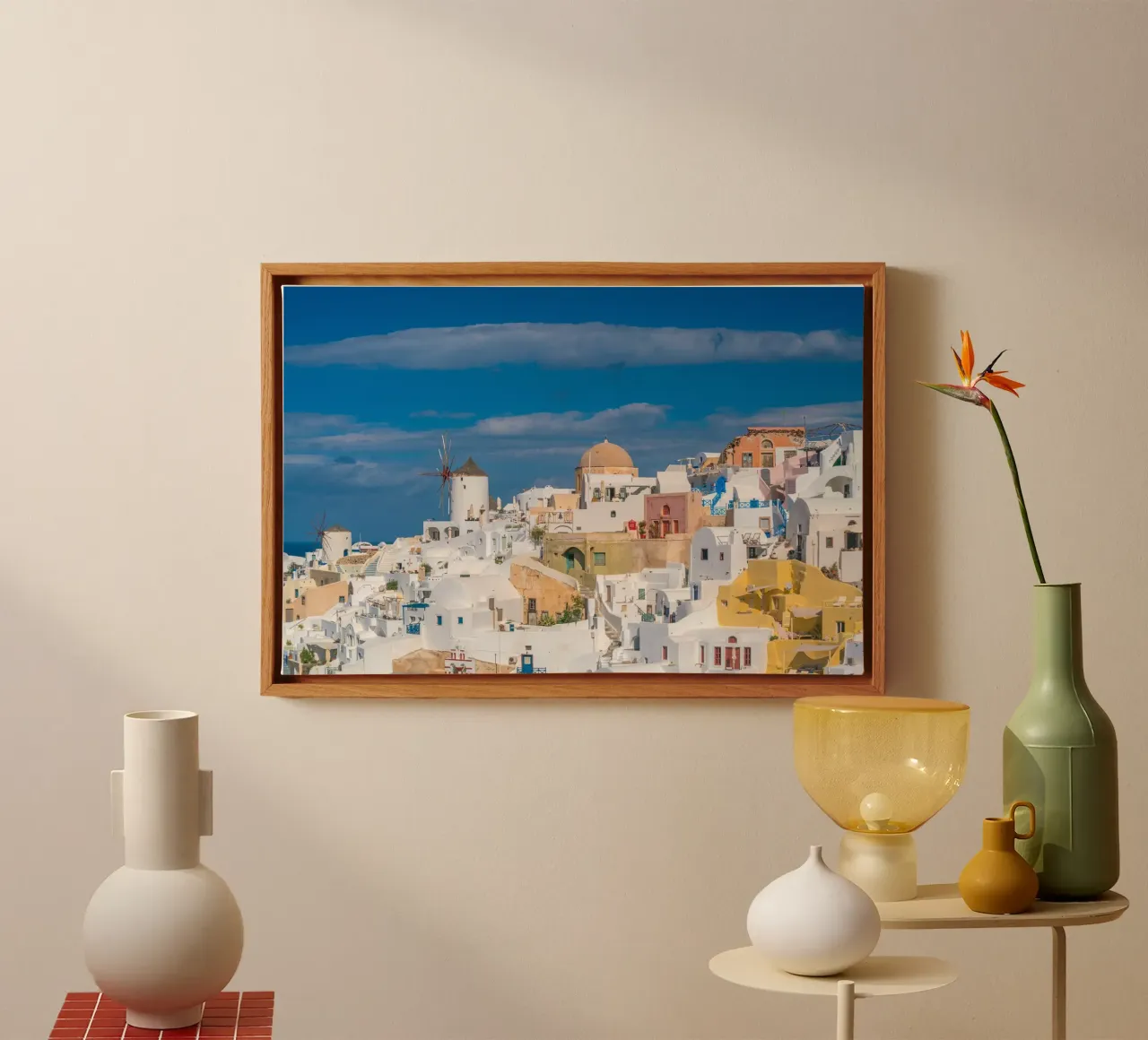 Santorini Glow tela da PhotoVibe Decor