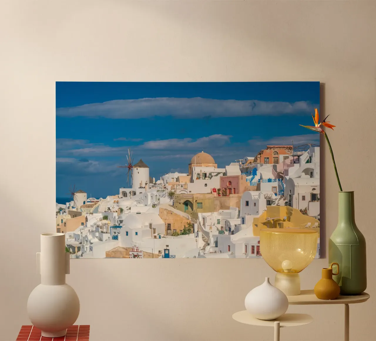 Santorini Glow tela da PhotoVibe Decor