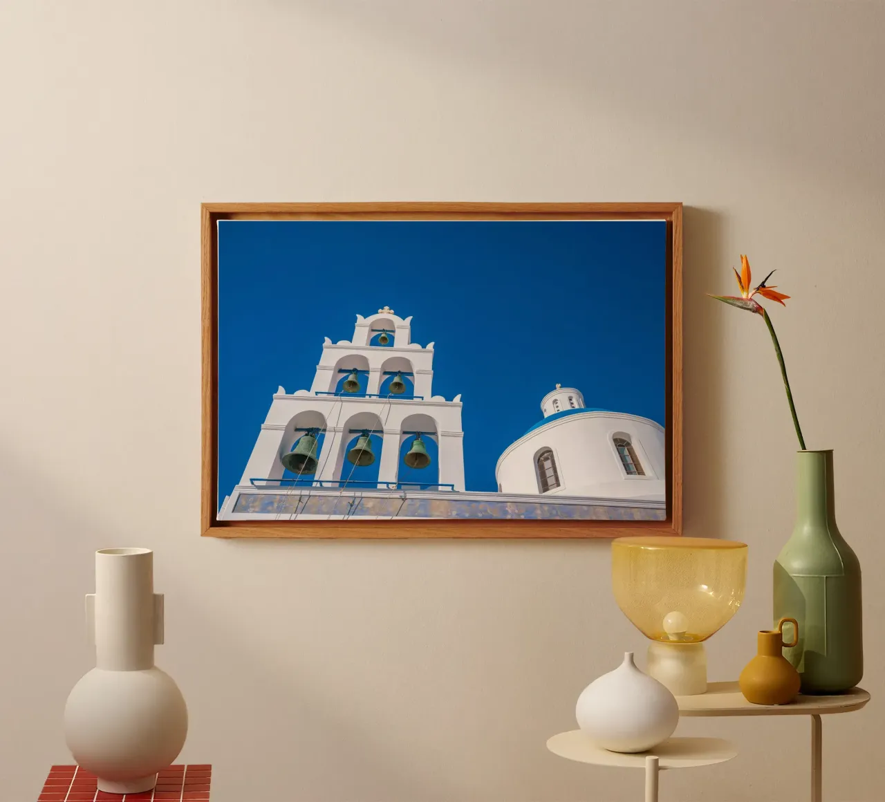 Santorini Glow tela da PhotoVibe Decor