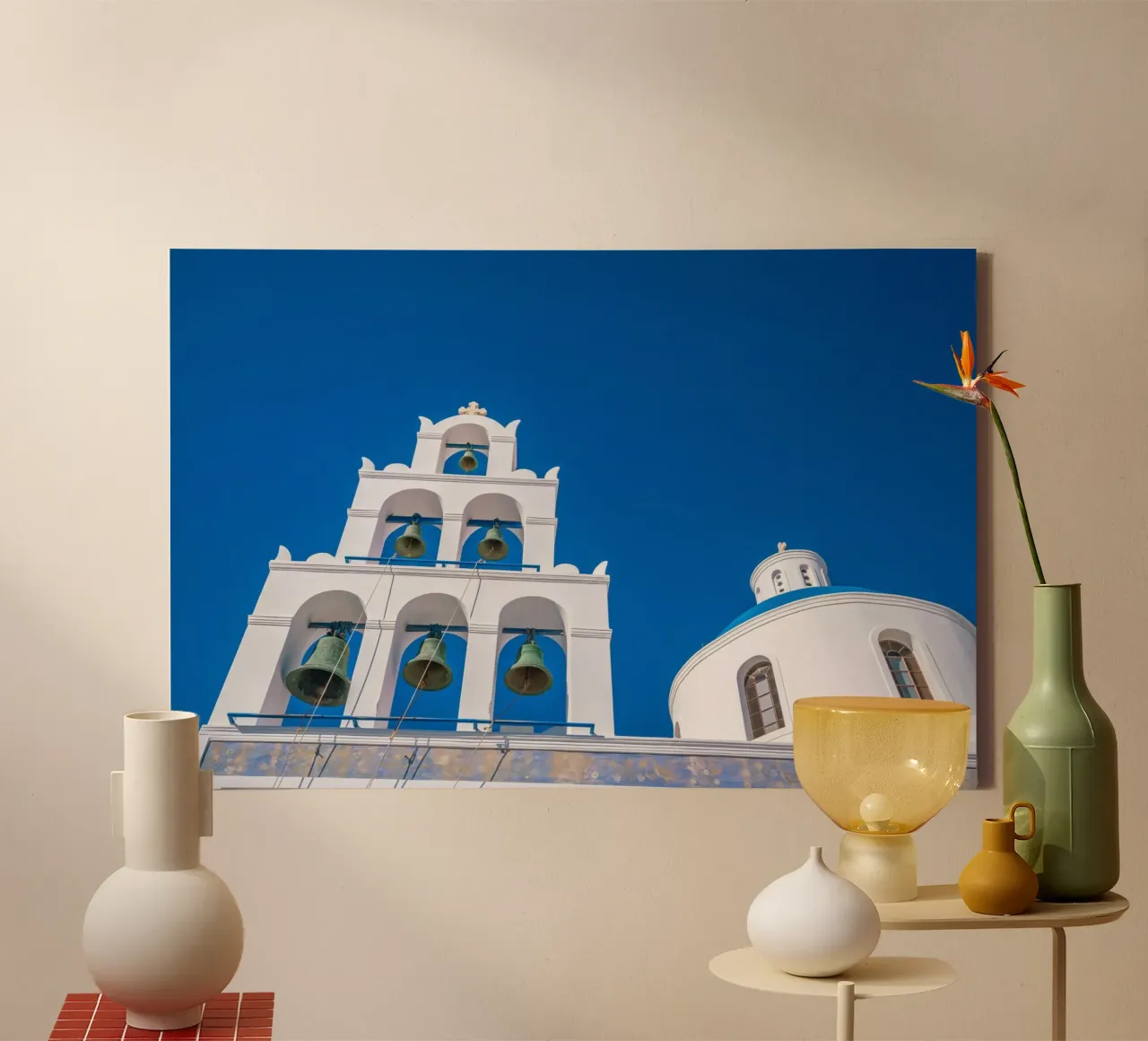 Santorini Glow tela da PhotoVibe Decor