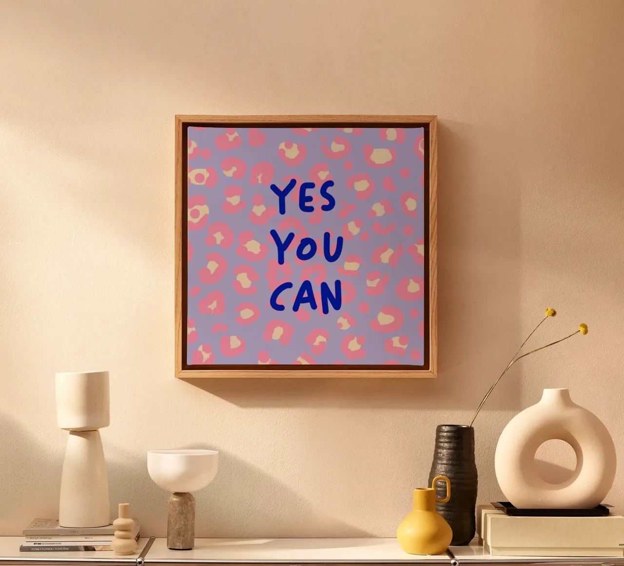 Yes you can, Leoprint 1 toile de Julia Reyelt