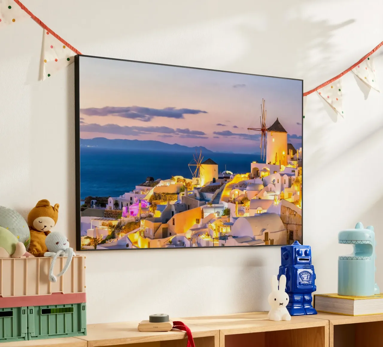 Santorini Glow pannello forex da PhotoVibe Decor