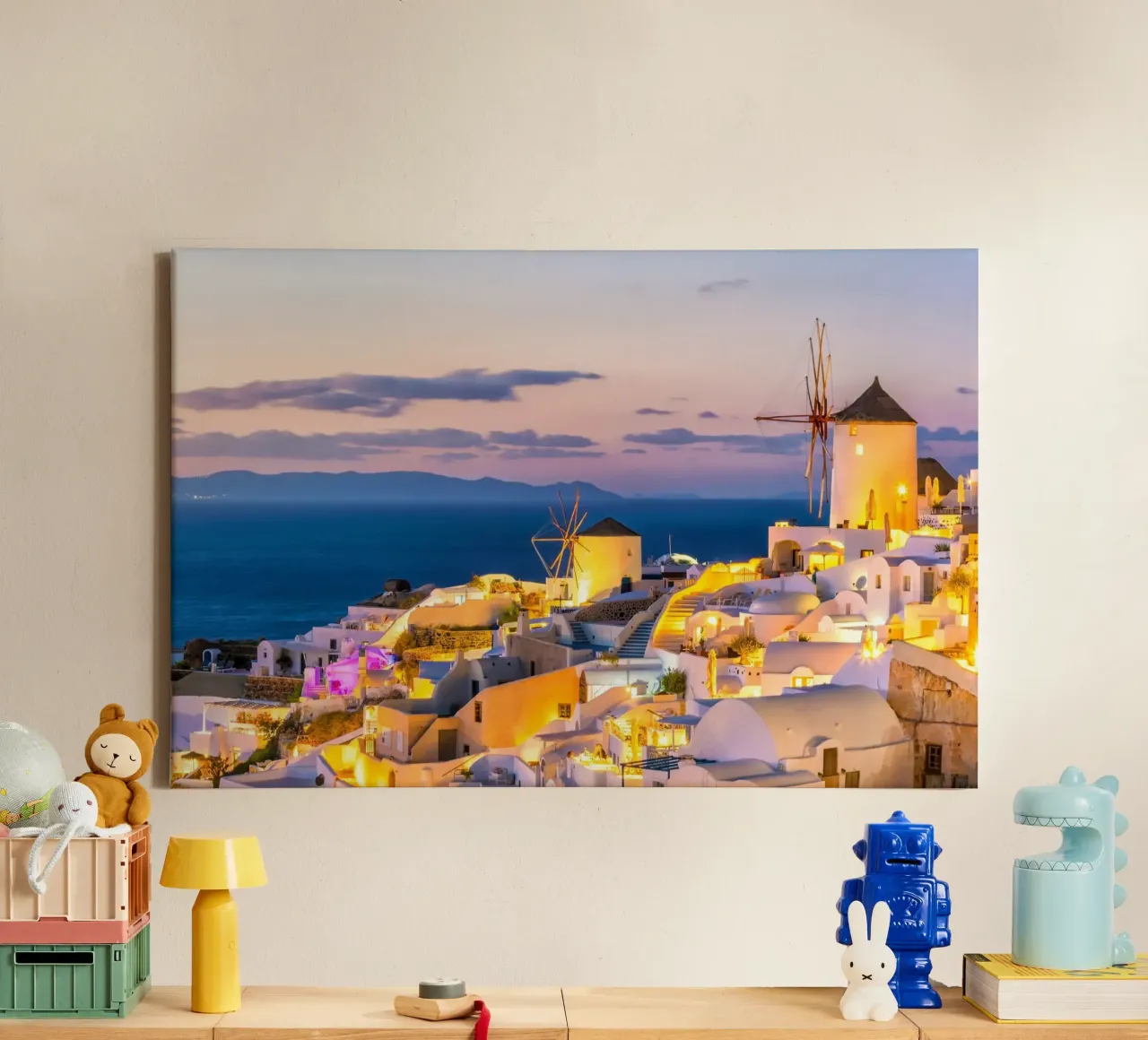 Santorini Glow tela da PhotoVibe Decor
