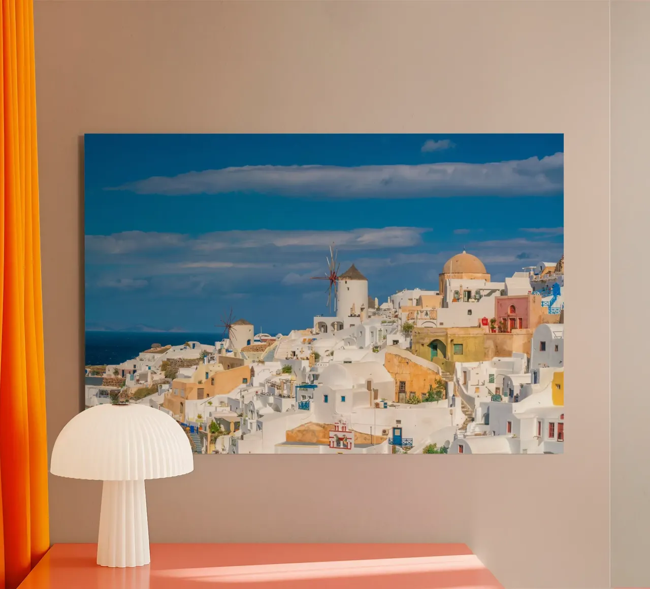 Santorini Glow alluminio dibond da PhotoVibe Decor