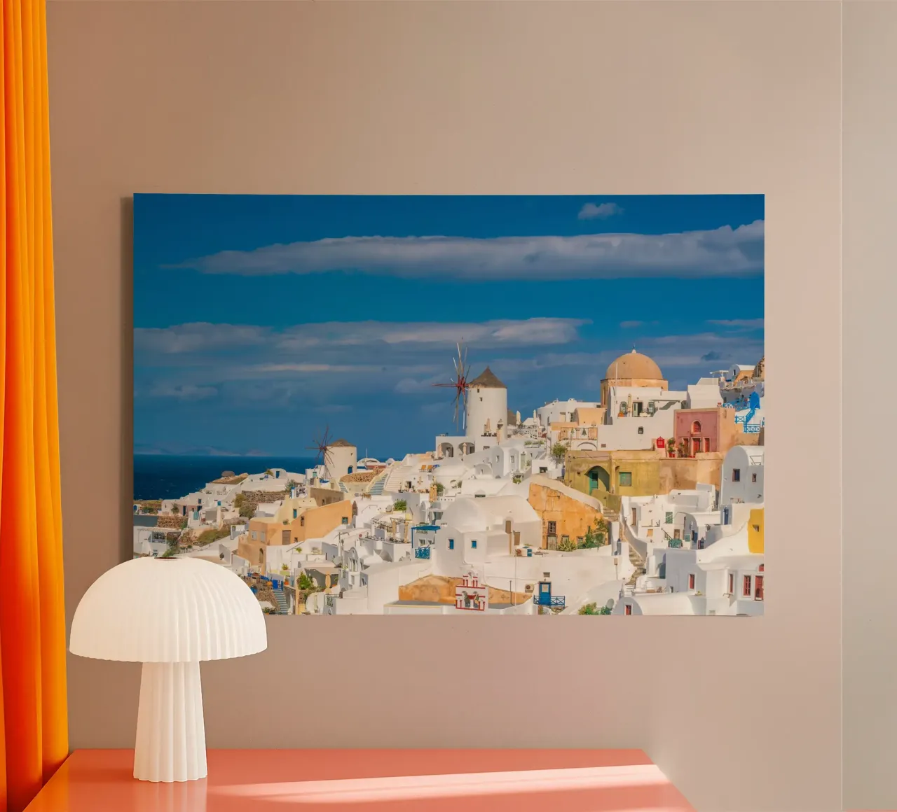 Santorini Glow tela da PhotoVibe Decor