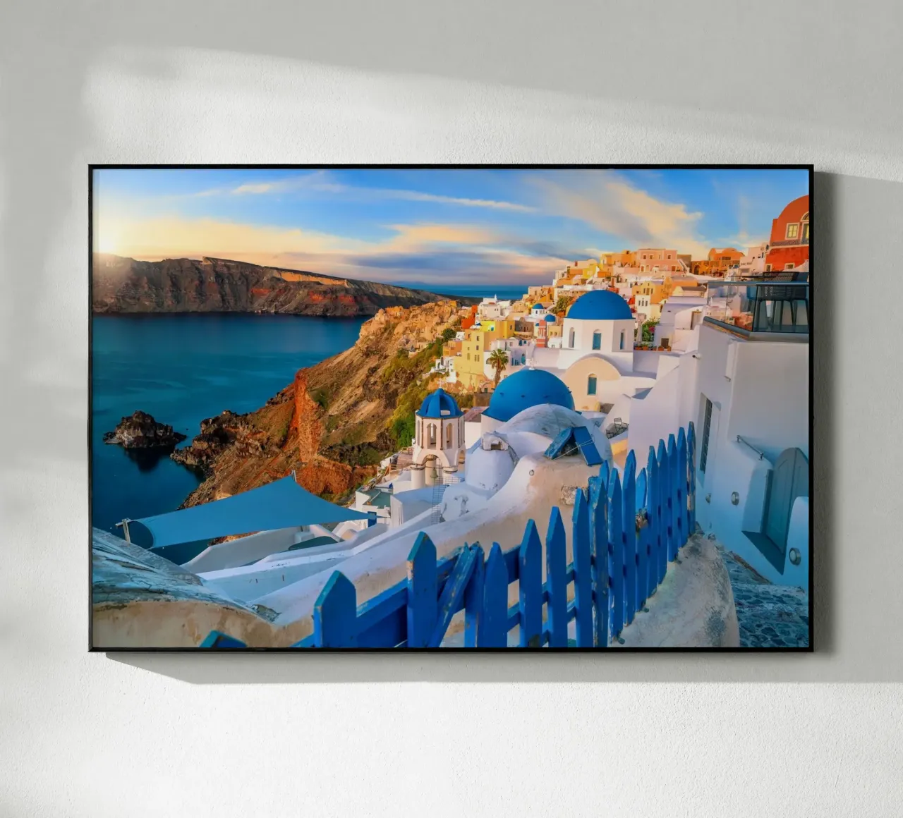 Santorini Glow plexiglass da PhotoVibe Decor