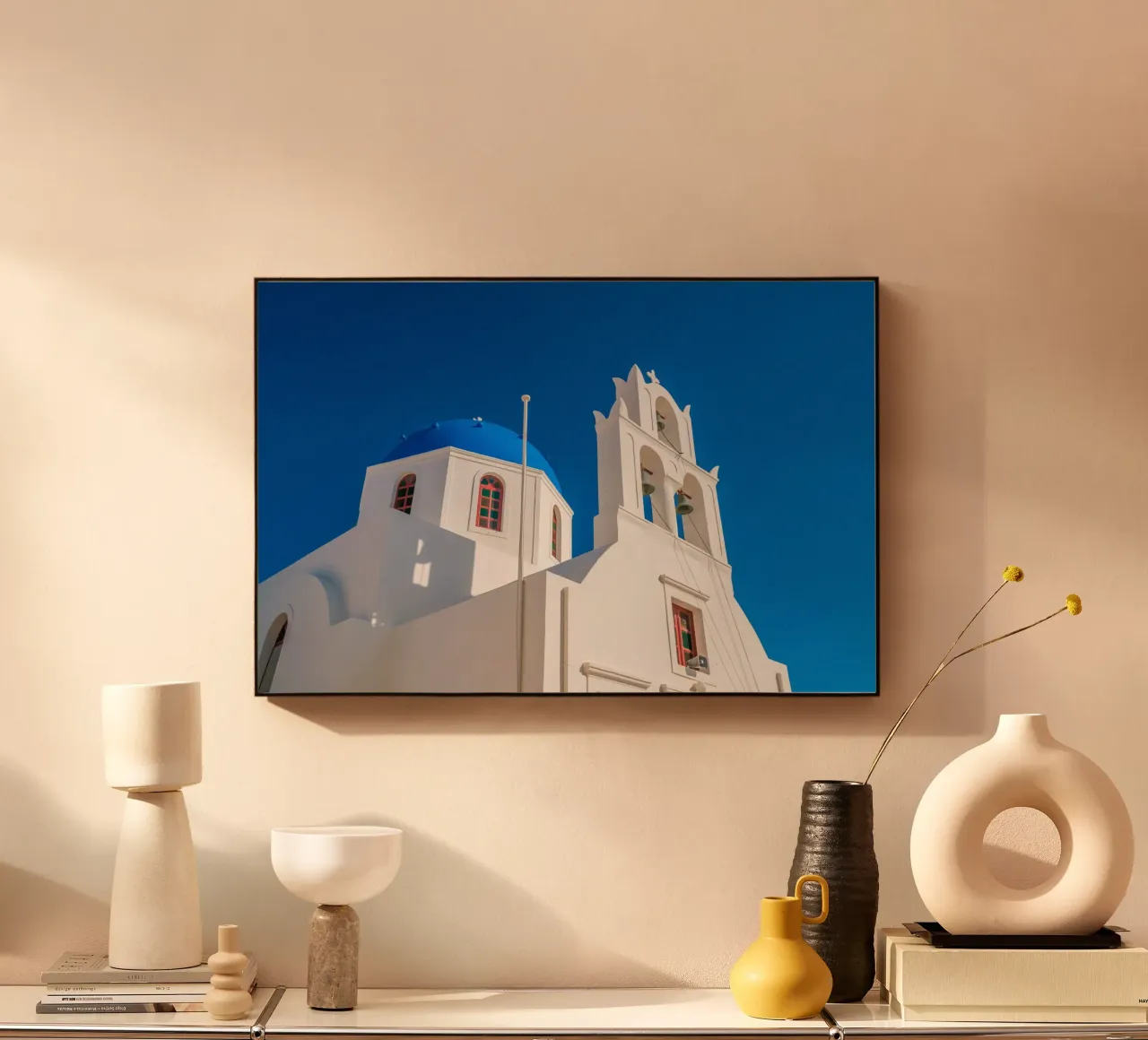 Santorini Glow plexiglass da PhotoVibe Decor