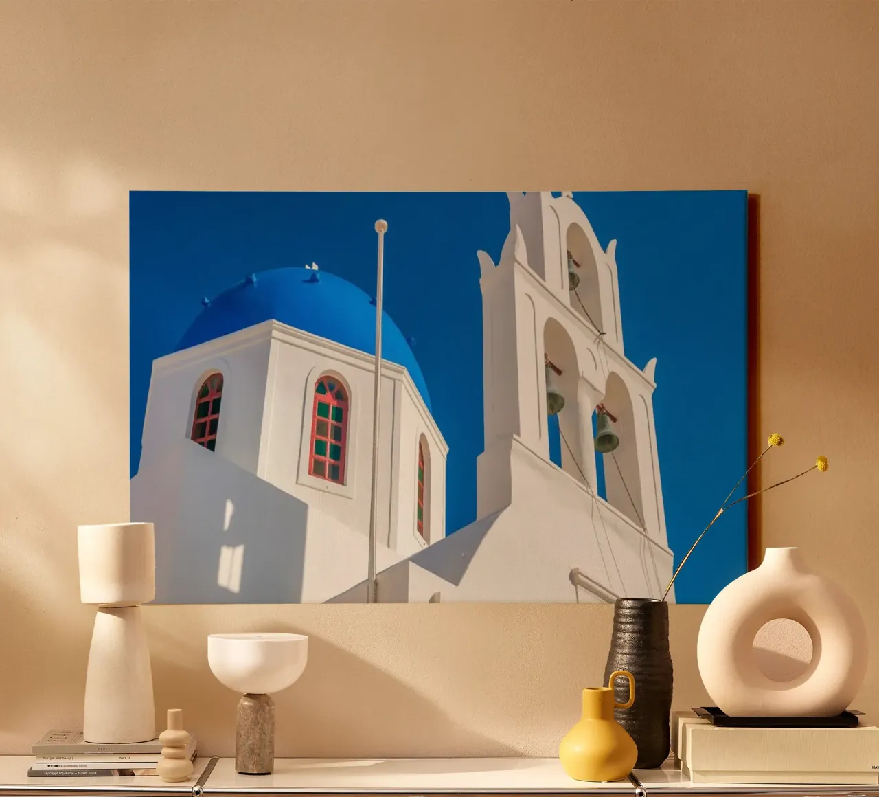 Santorini Glow tela da PhotoVibe Decor