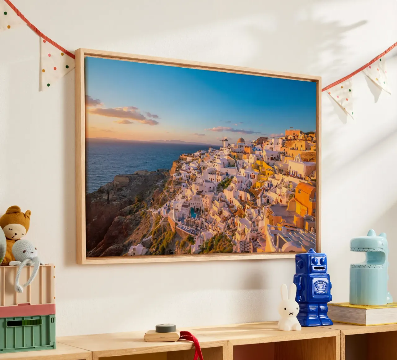 Santorini Glow tela da PhotoVibe Decor