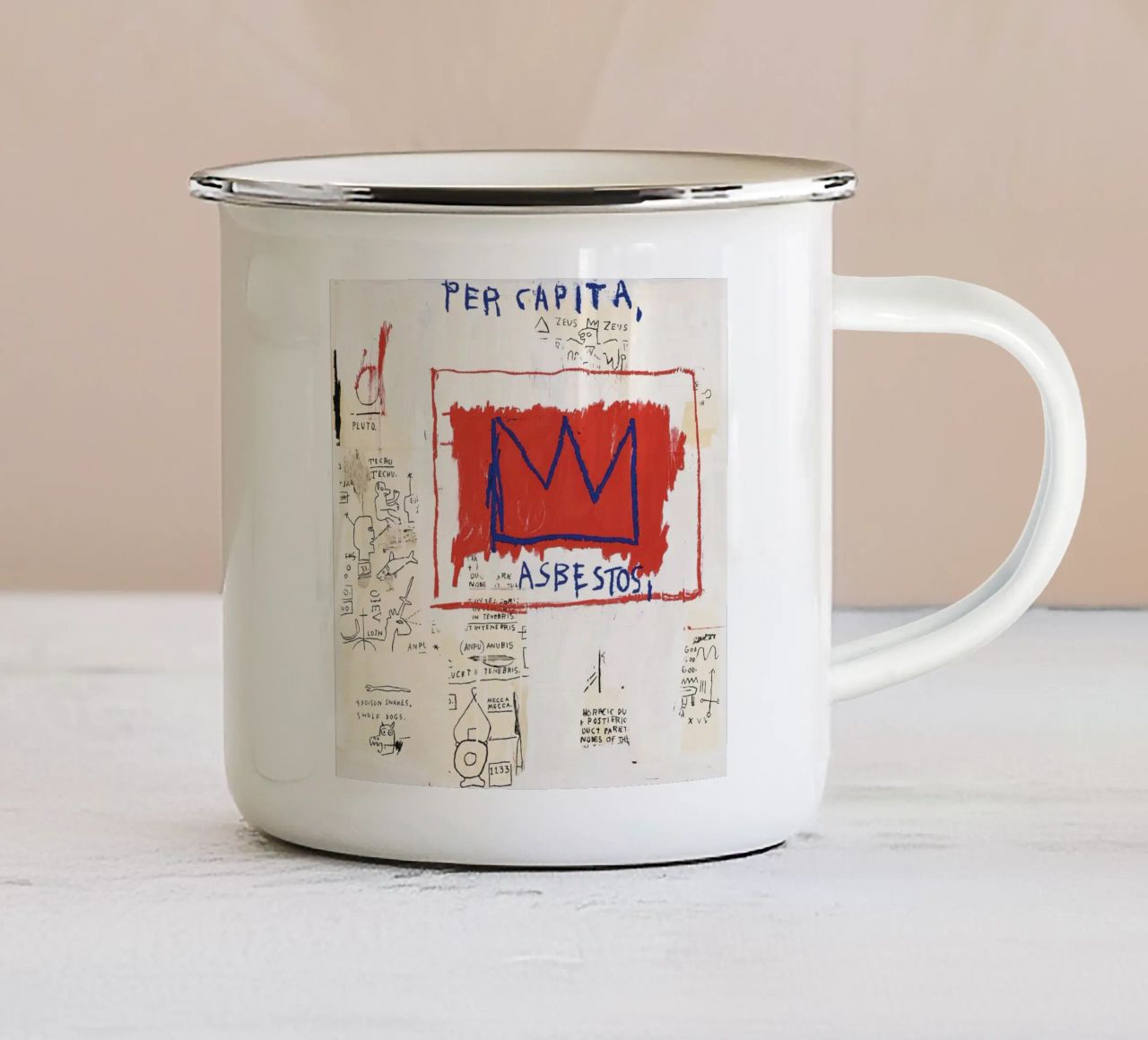 Percapita Michel tazza in smalto da PEVITA