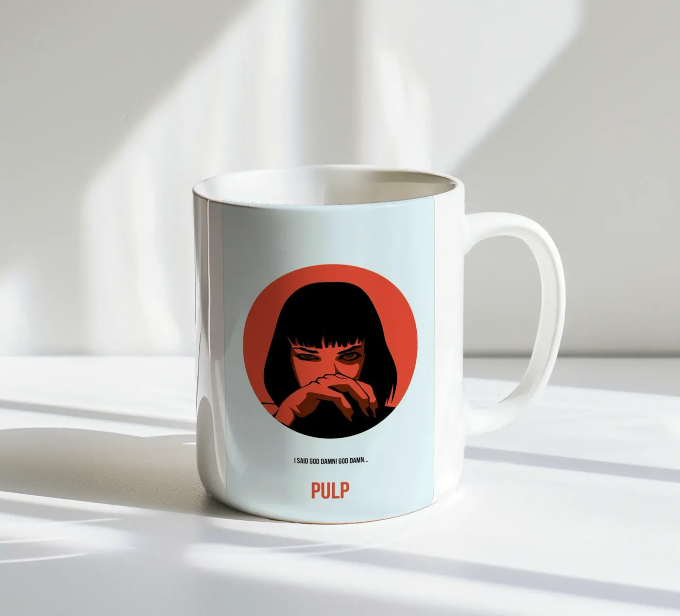 Pulp Fiction ceramic mug by Naxart