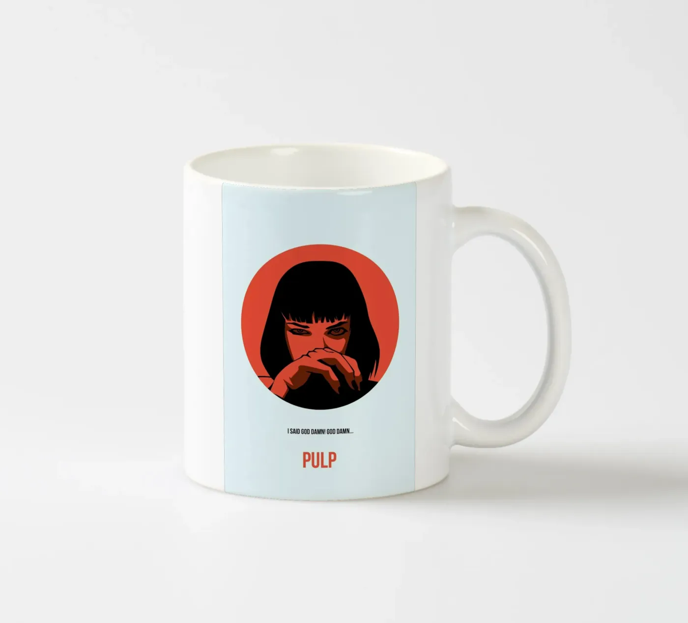 Pulp Fiction ceramic mug by Naxart