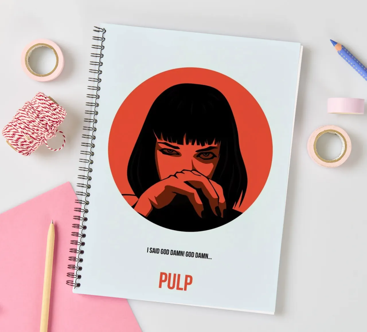 Pulp Fiction spiral notebook by Naxart