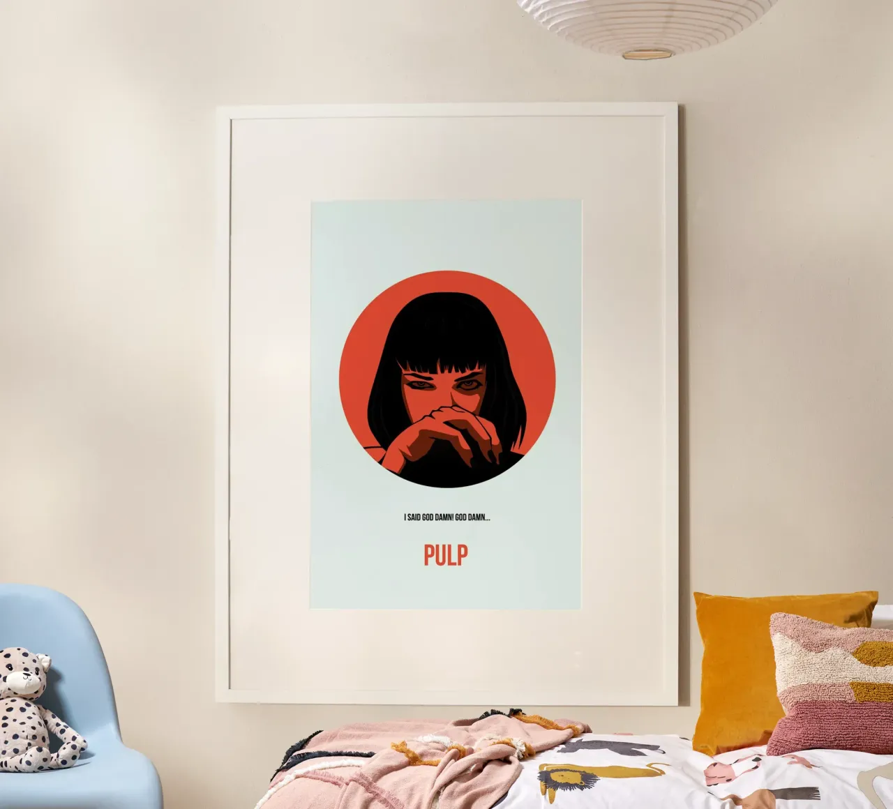 Pulp Fiction poster con telaio in plastica da Naxart