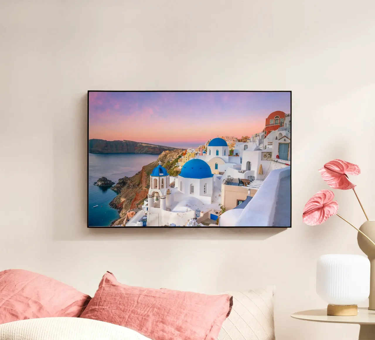 Santorini Glow plexiglass da PhotoVibe Decor