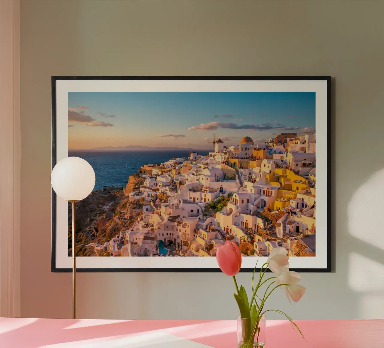 Santorini Glow carta hahnemühle da PhotoVibe Decor