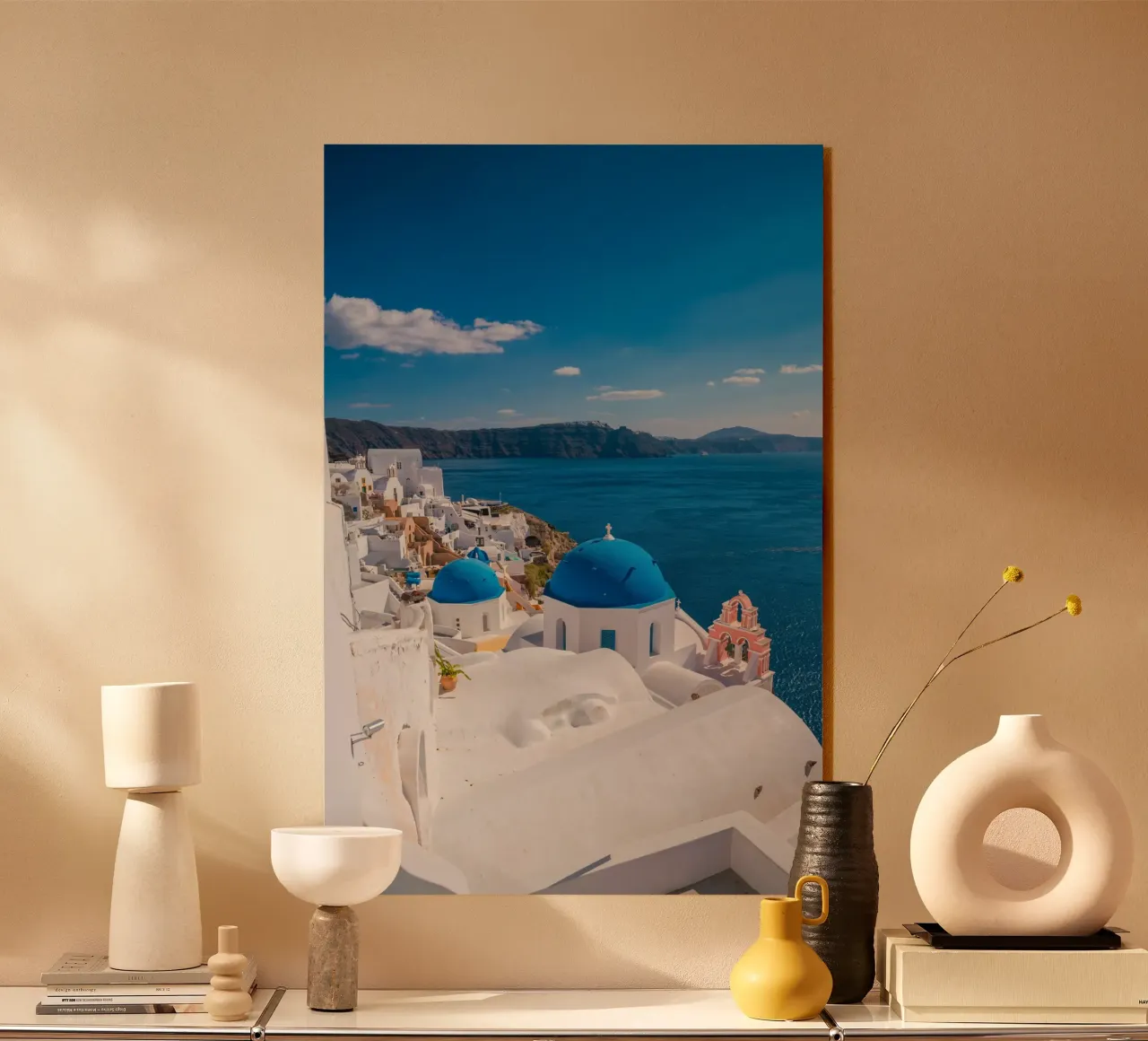 Santorini Glow plexiglass da PhotoVibe Decor