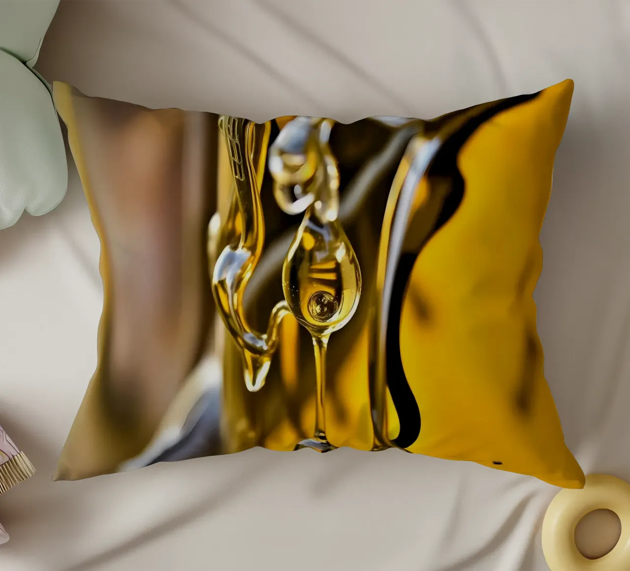 Honig Tropfen cuscino da kosinsart.gallery