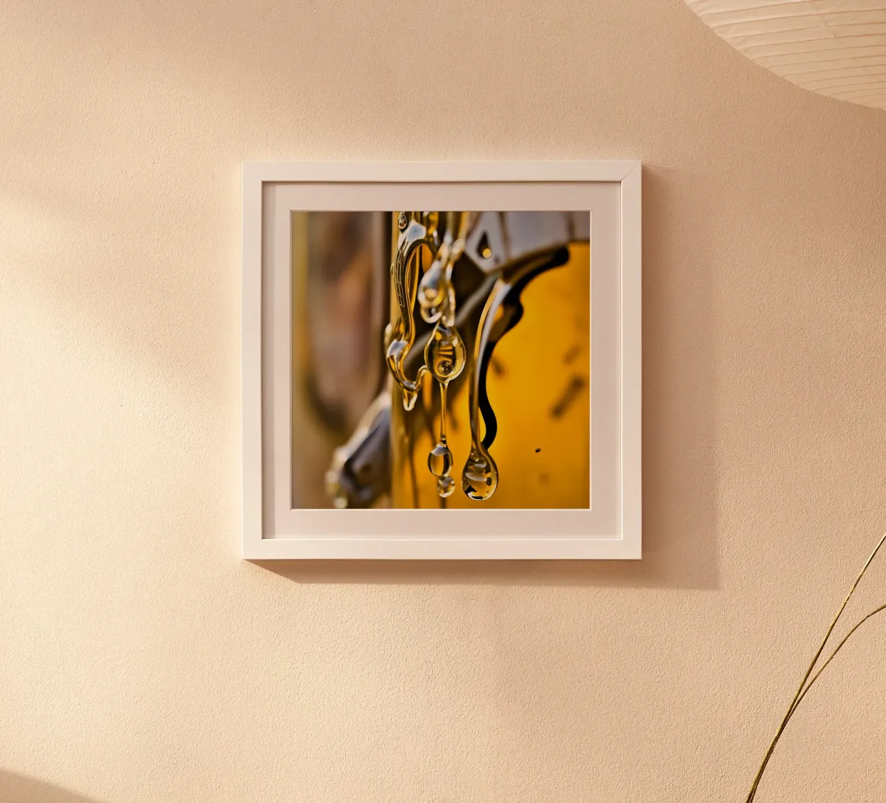 Honig Tropfen poster con telaio in legno da kosinsart.gallery