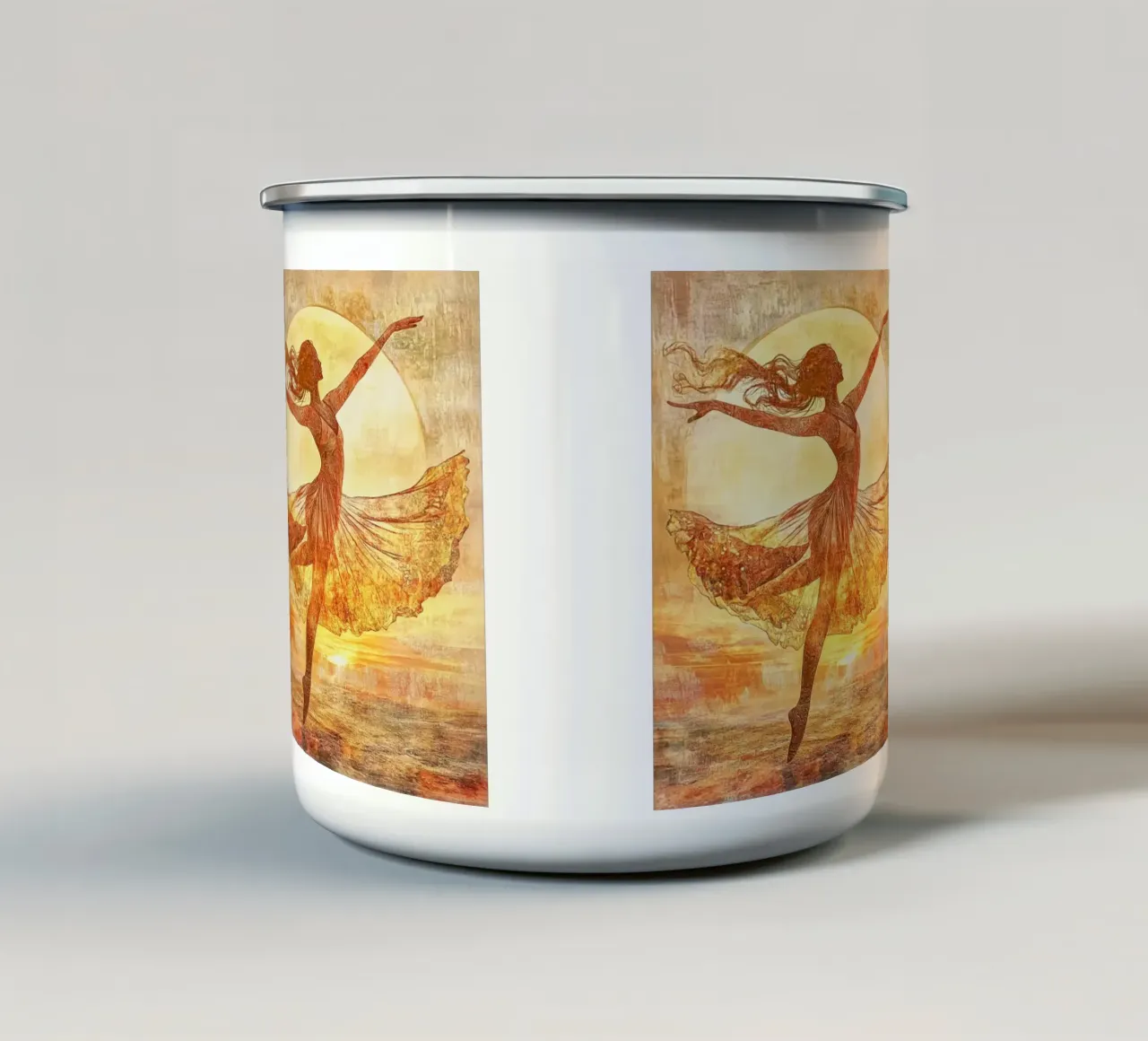 Alba tazza in smalto da Art-Nouveau-Dsg