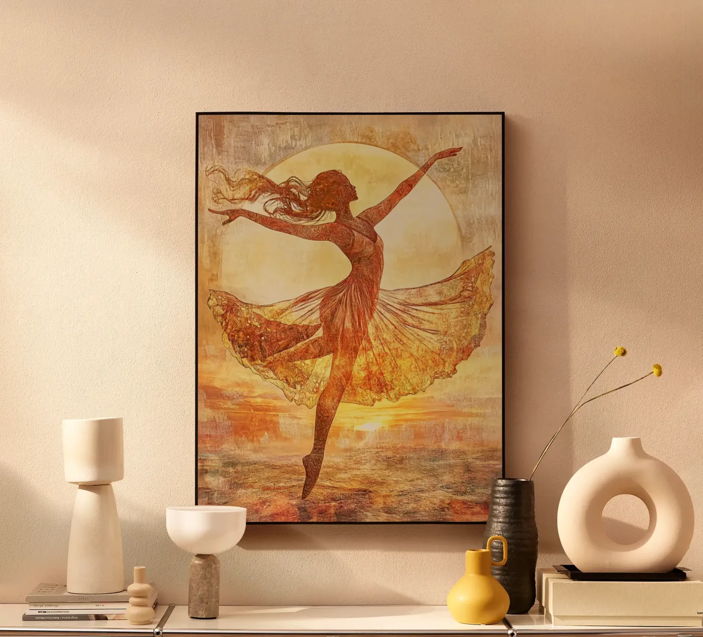 Sunrise acrylic glass by Art-Nouveau-Dsg