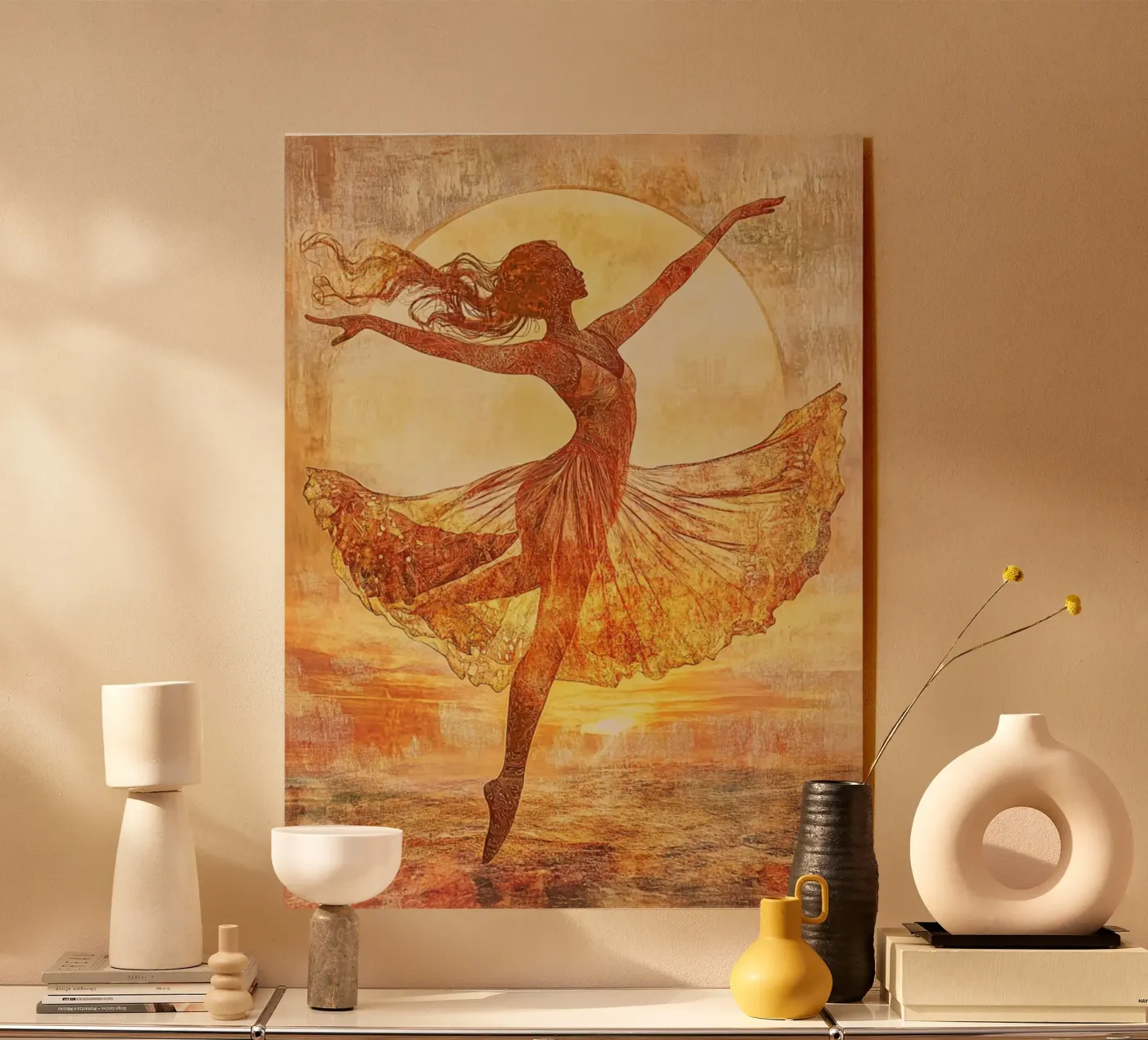 Sunrise acrylic glass by Art-Nouveau-Dsg