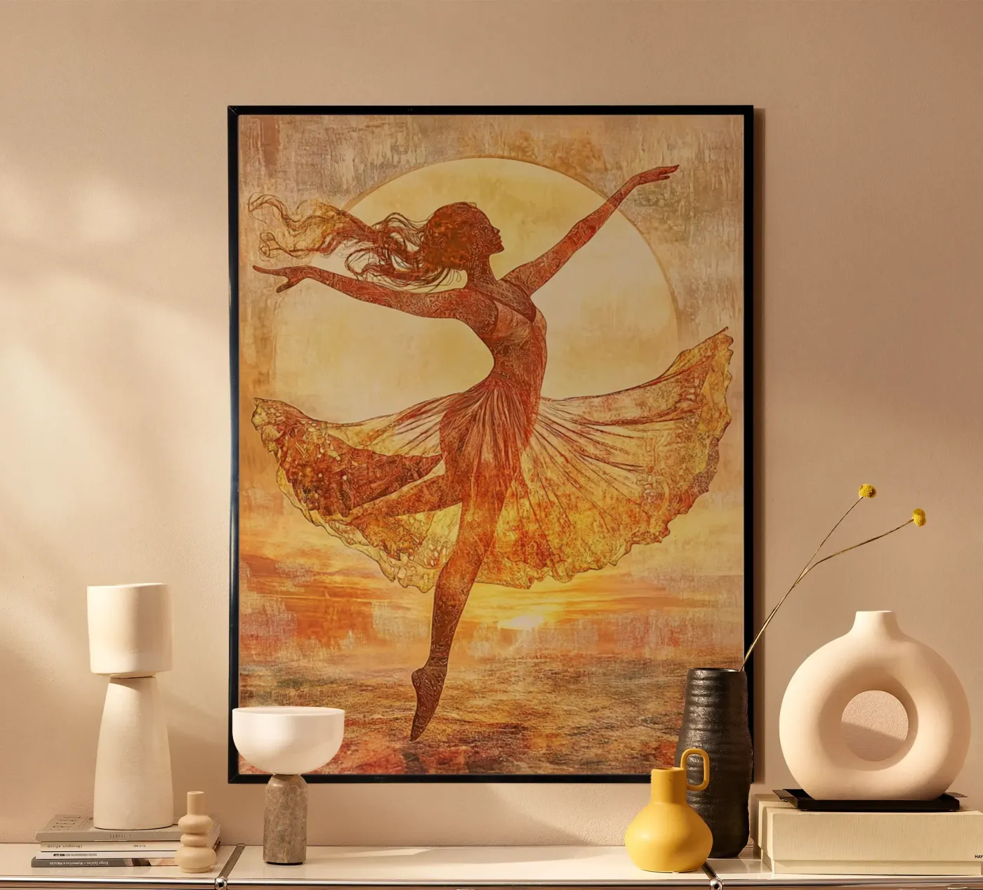 Sunrise poster da Art-Nouveau-Dsg